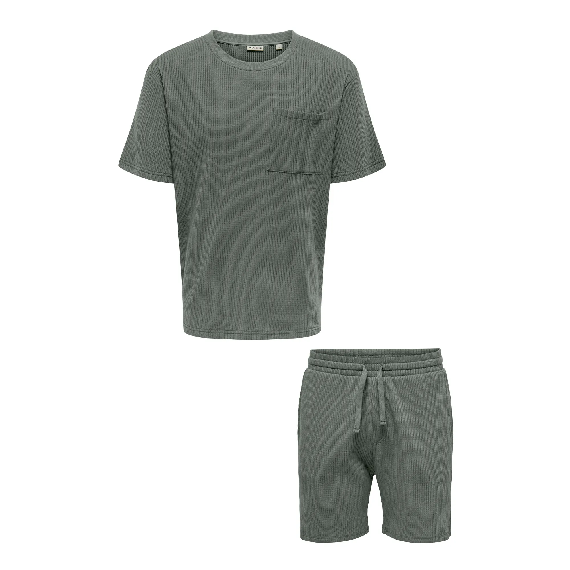 Only &amp; Sons Steward Relaxed Shirt en Short Set Heren