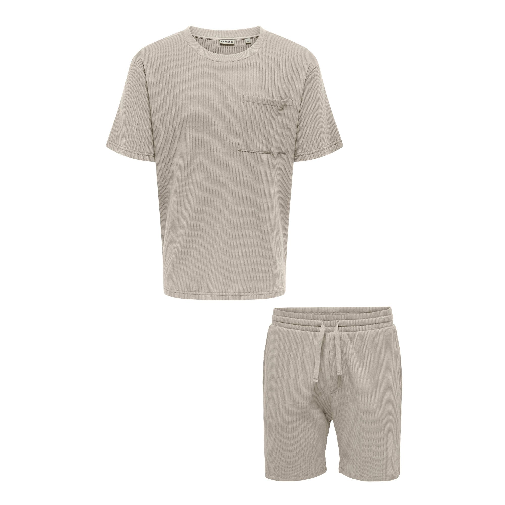 Only &amp; Sons Steward Relaxed Shirt en Short Set Heren
