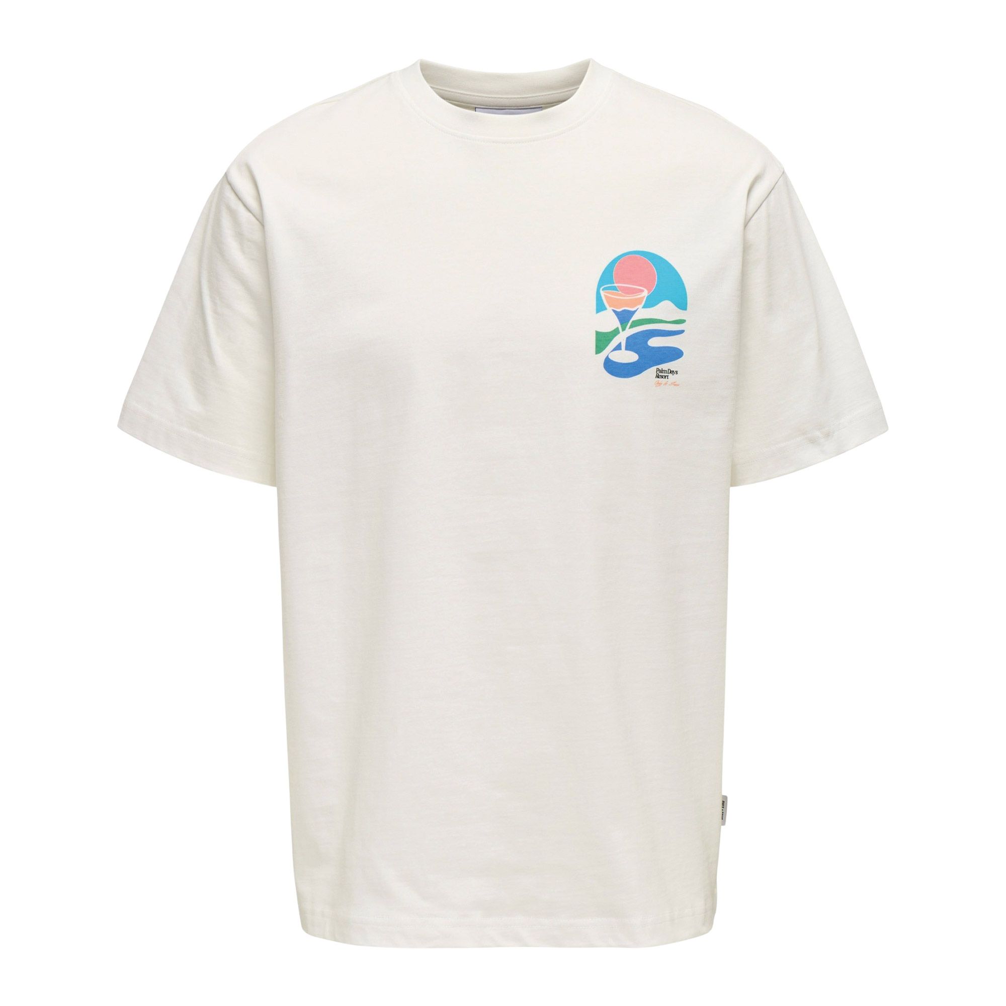 Only & Sons Palm Days Print Shirt Heren