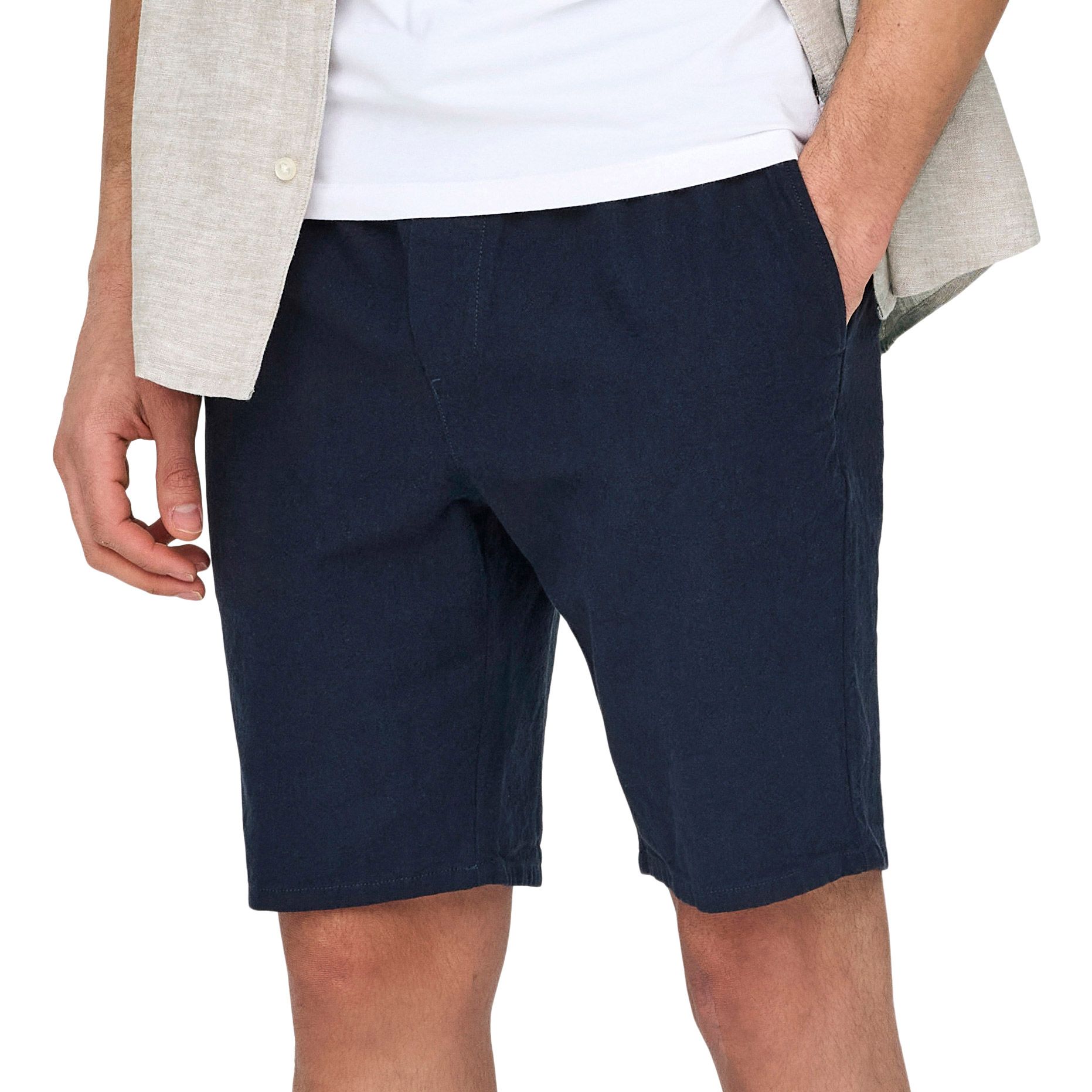 Only &amp; Sons Linus Cotton Linnen Short Heren