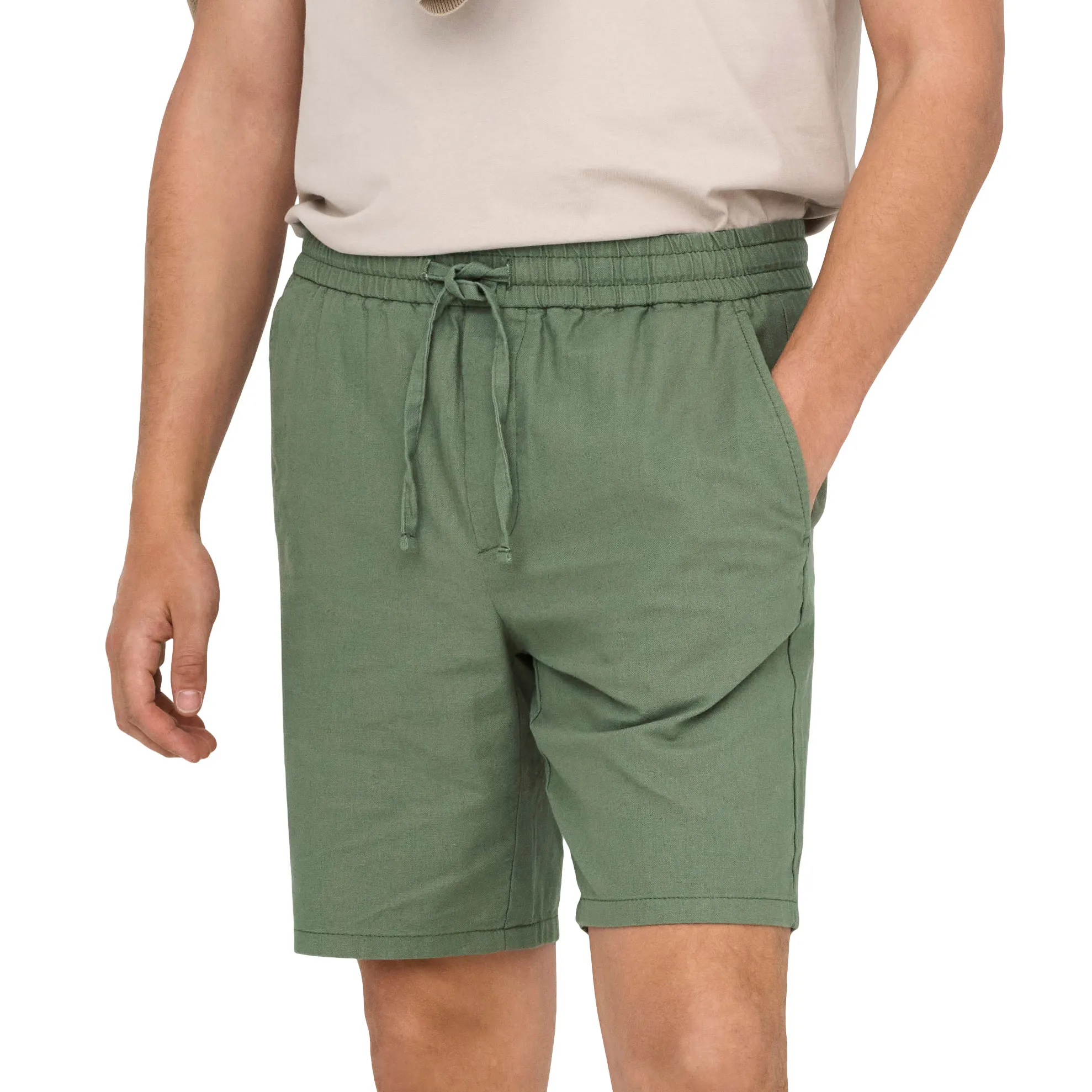 Only & Sons Linus Cotton Linnen Short Heren