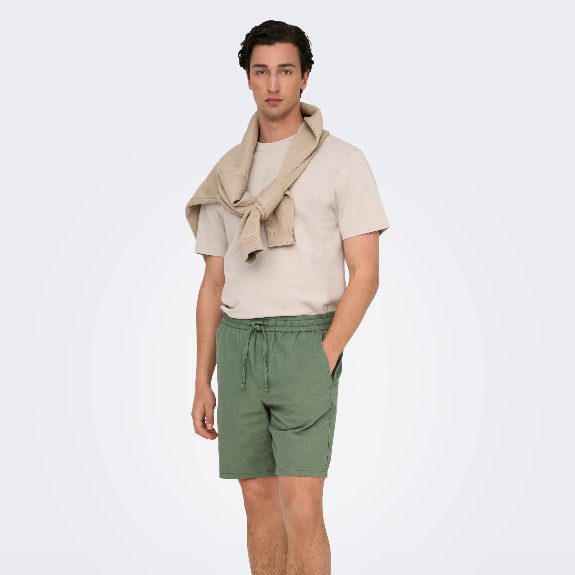 Only & Sons Linus Cotton Linnen Short Heren