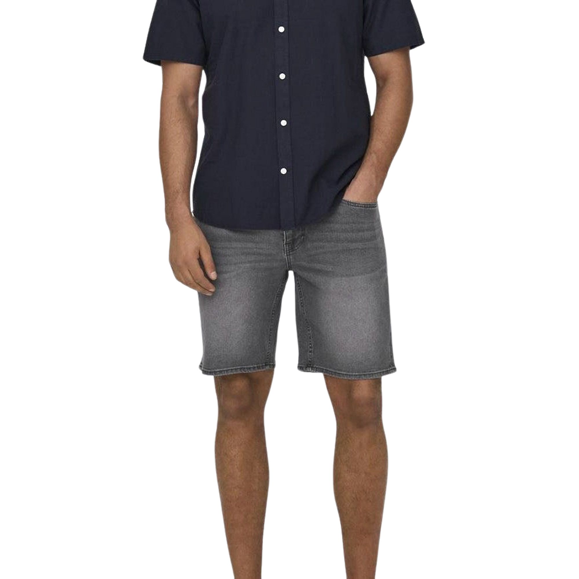 Only & Sons Weft Denim Short Heren