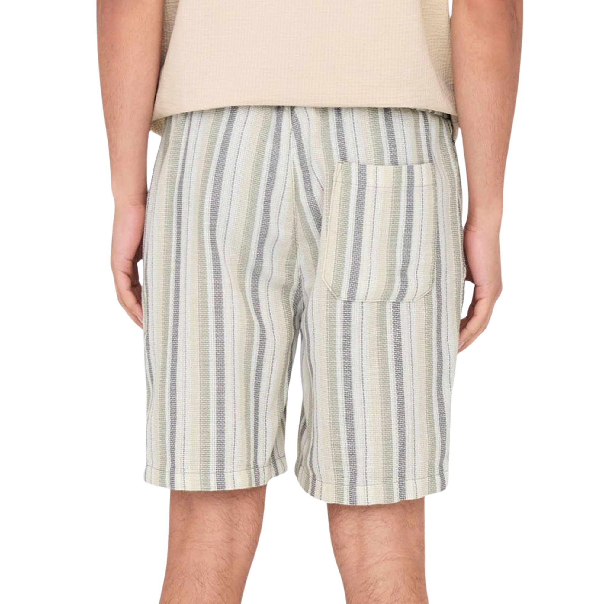 Only & Sons Trev Life Reg Stripe Joggingshort Heren