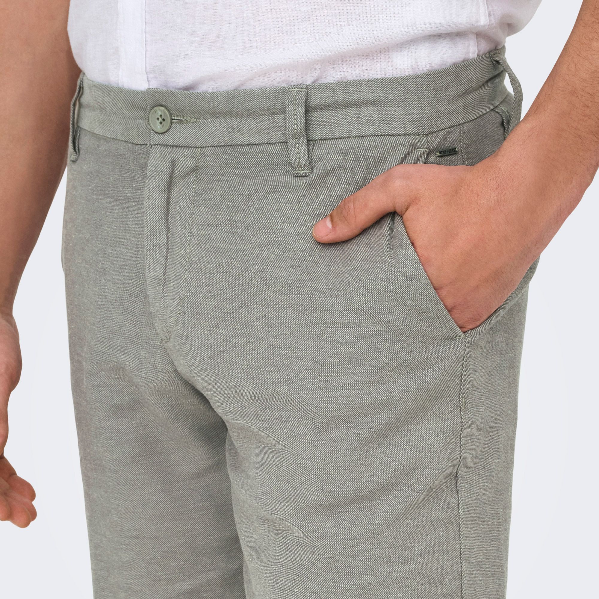 Only & Sons Mark Cotton Linnen Short Heren