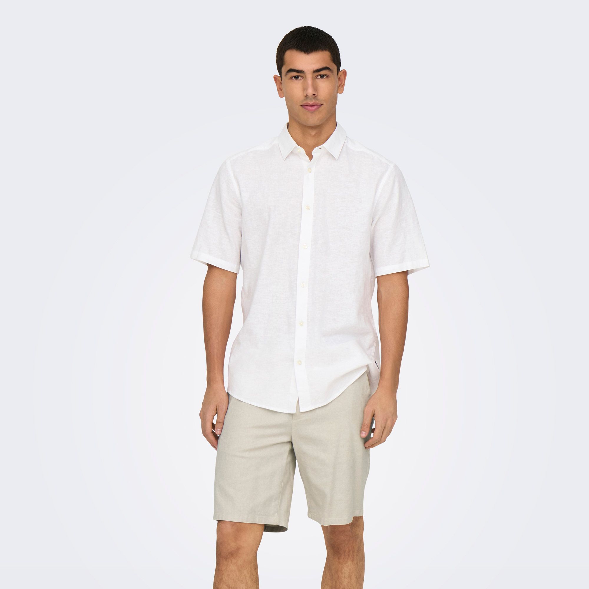 Only & Sons Mark Cotton Linnen Short Heren
