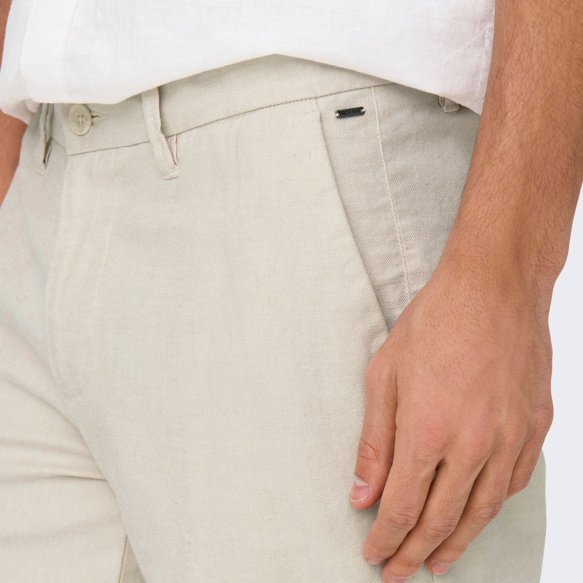Only & Sons Mark Cotton Linnen Short Heren