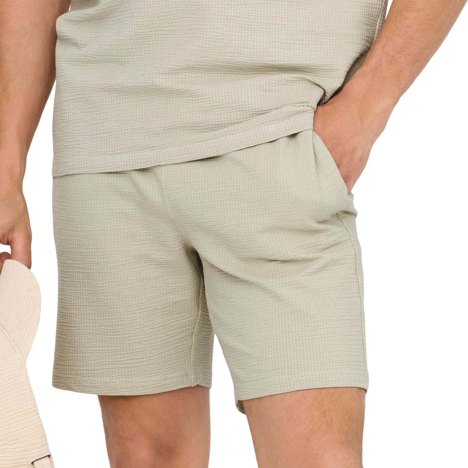 Only & Sons Kian Life Seersucker Joggingshort Heren