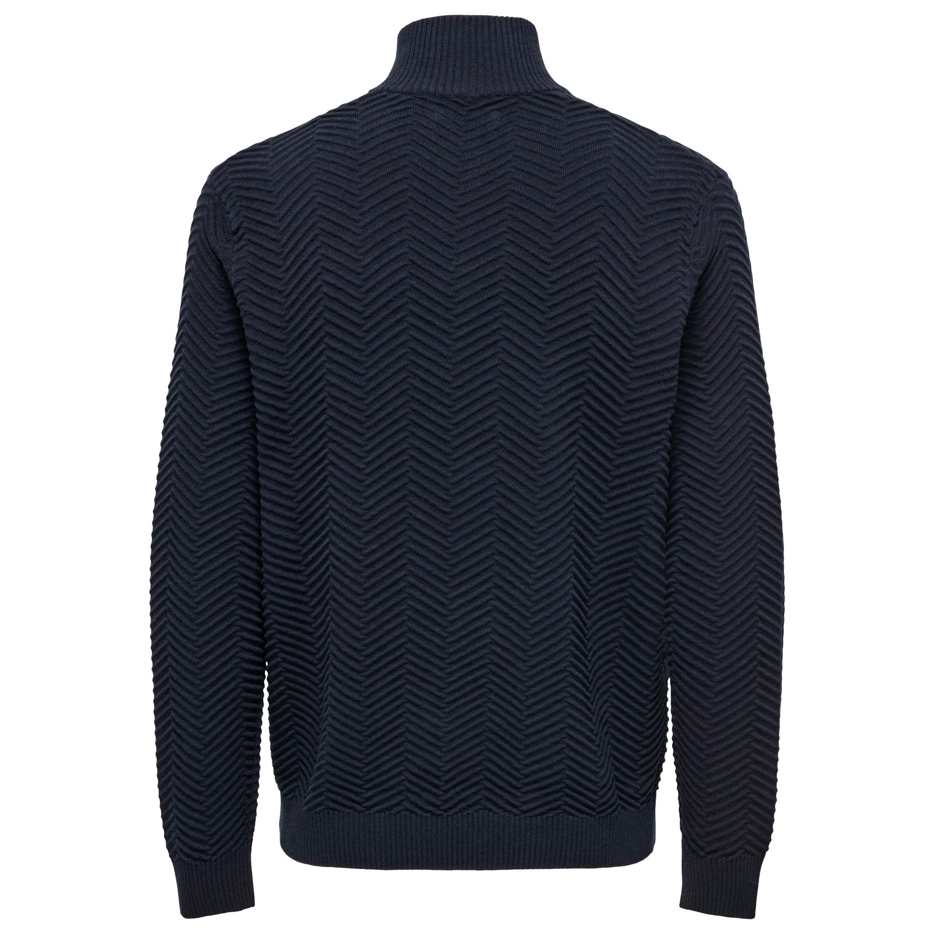 Pull Only & Sons Mace Herringbone Knit Half Zip Hommes