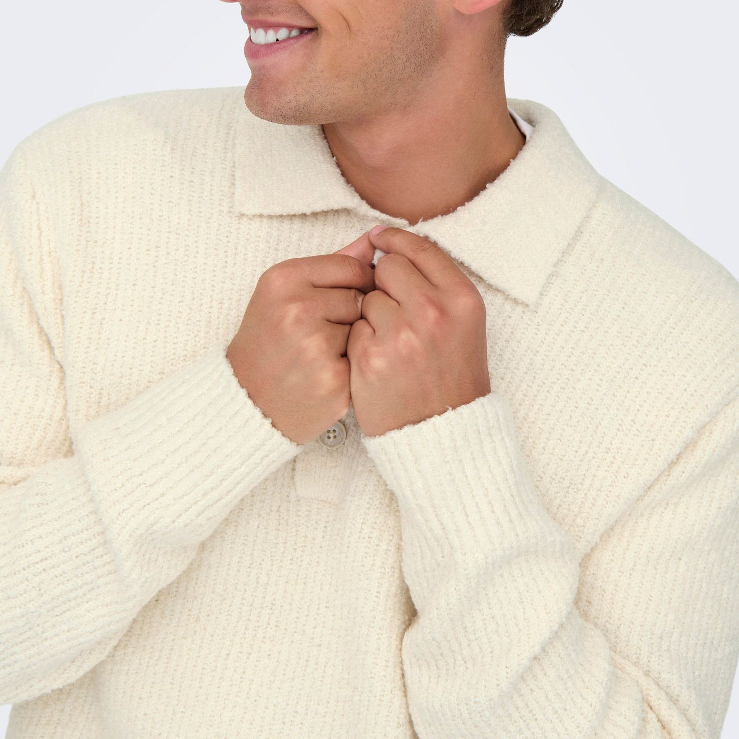 Only & Sons Dale LS Polo Knit Sweater Heren