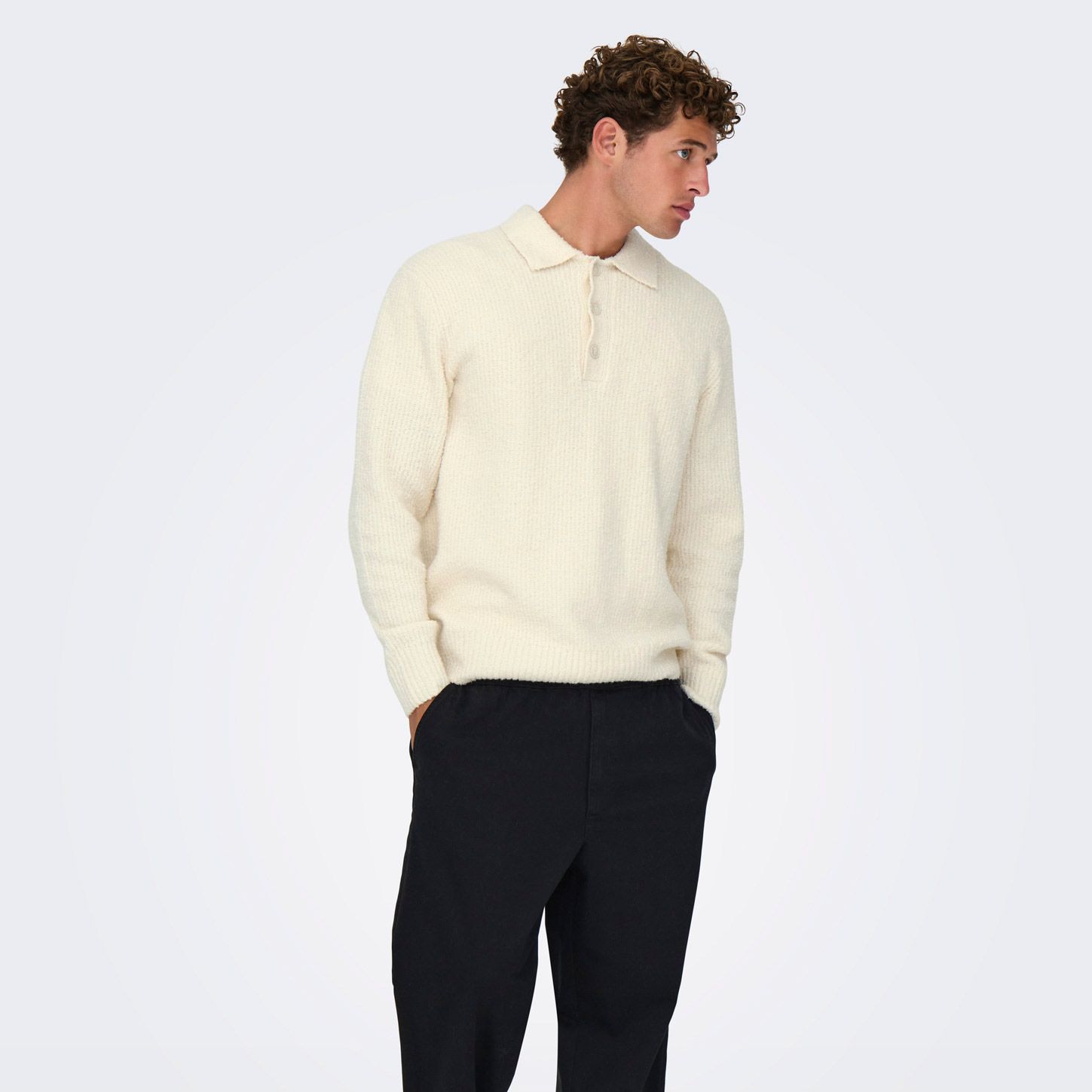 Only & Sons Dale LS Polo Knit Sweater Heren