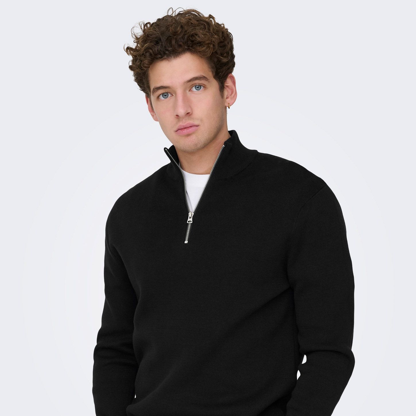 Pull Only & Sons Sting Life Half Zip Hommes