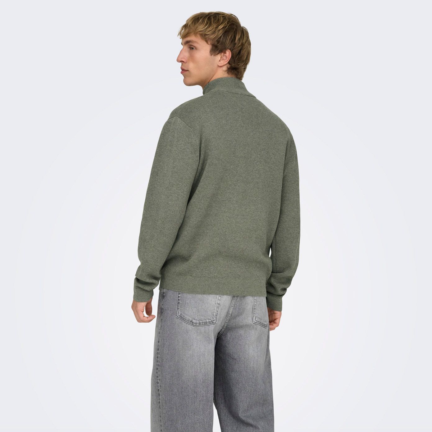 Only & Sons Sting Life Half Zip Sweater Heren
