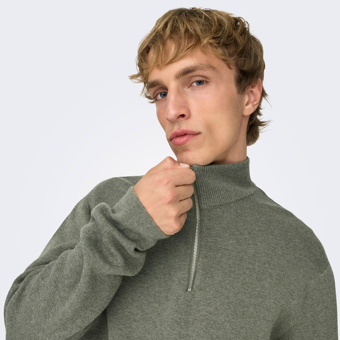 Only & Sons Sting Life Half Zip Sweater Heren