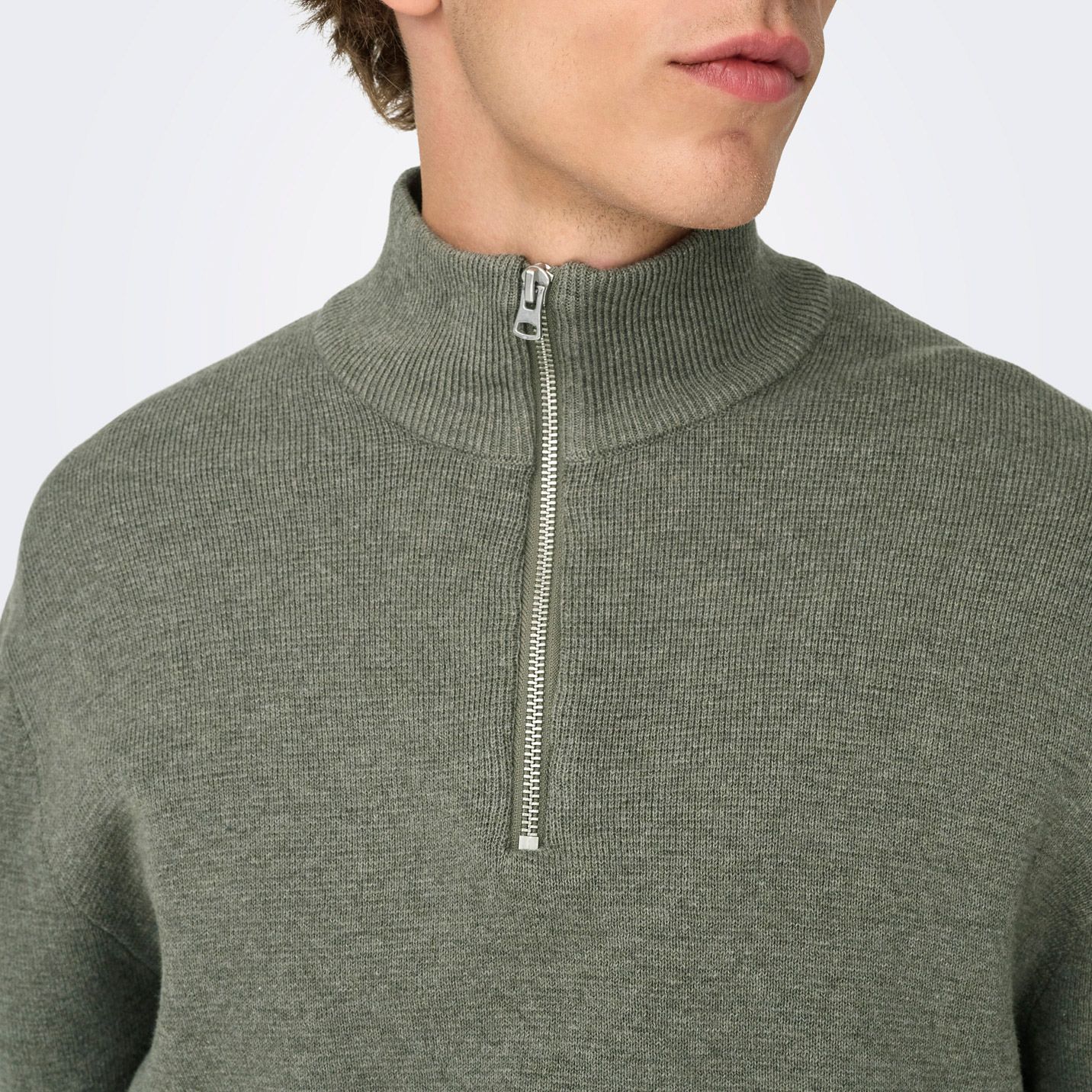 Only & Sons Sting Life Half Zip Sweater Heren
