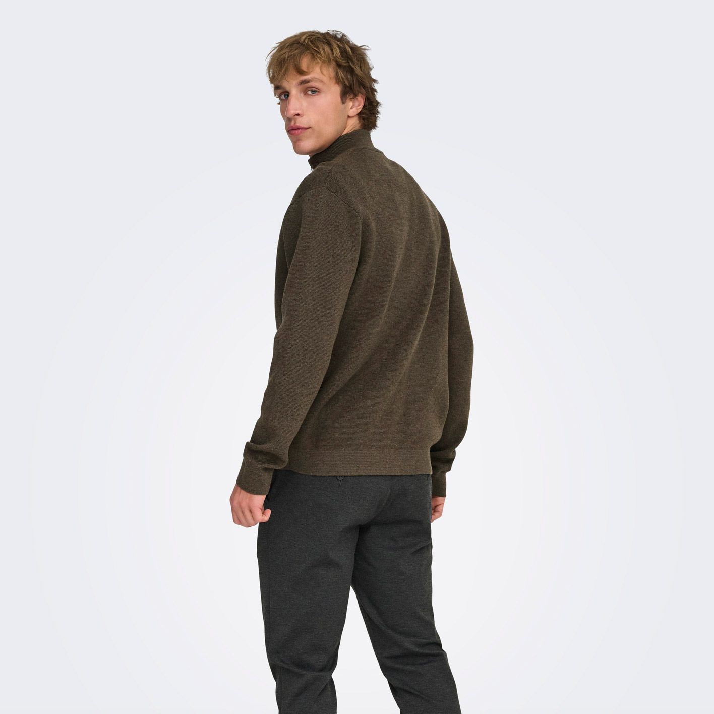 Pull Only & Sons Sting Life Half Zip Hommes