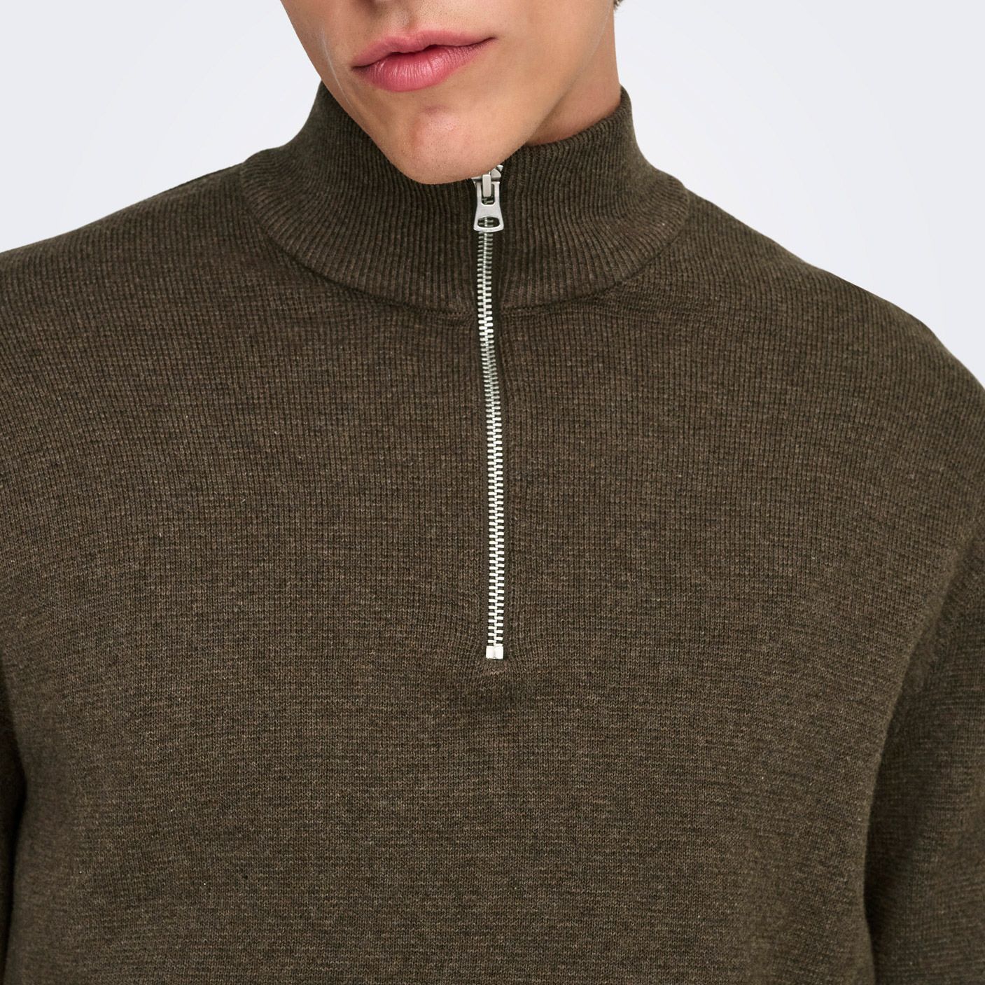 Pull Only & Sons Sting Life Half Zip Hommes