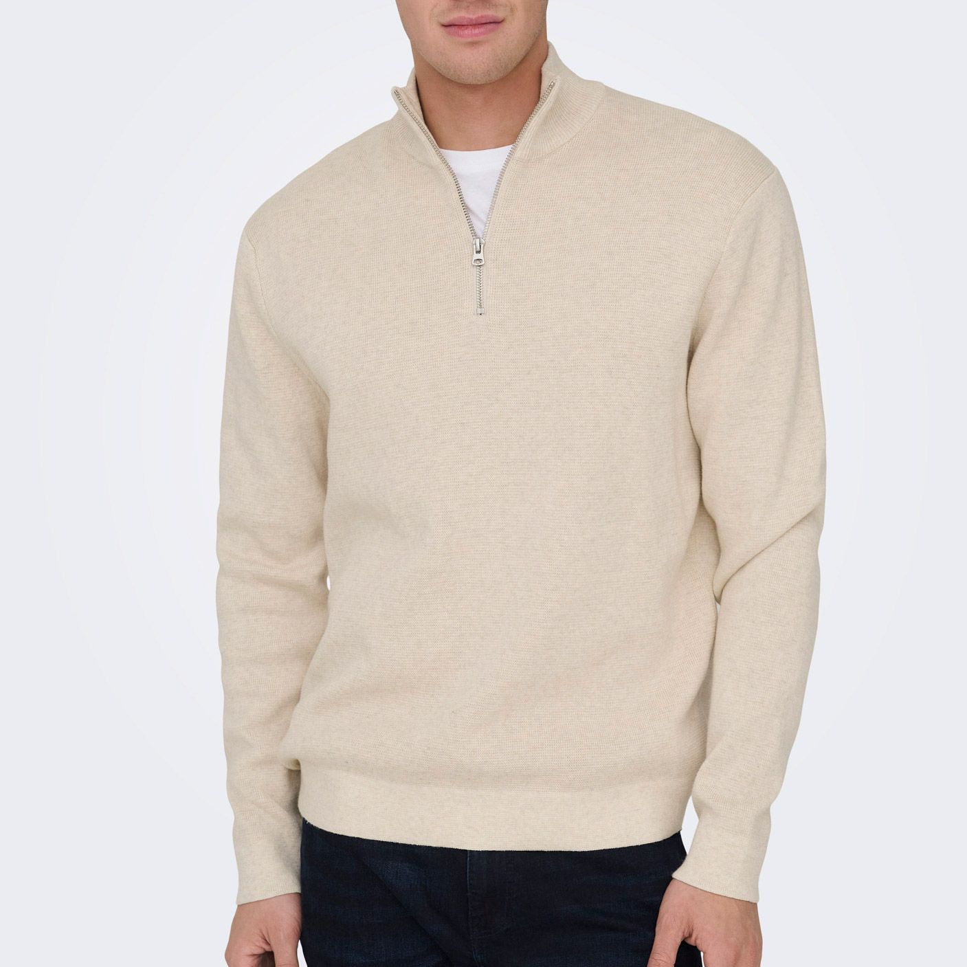 Only & Sons Sting Life Half Zip Sweater Heren