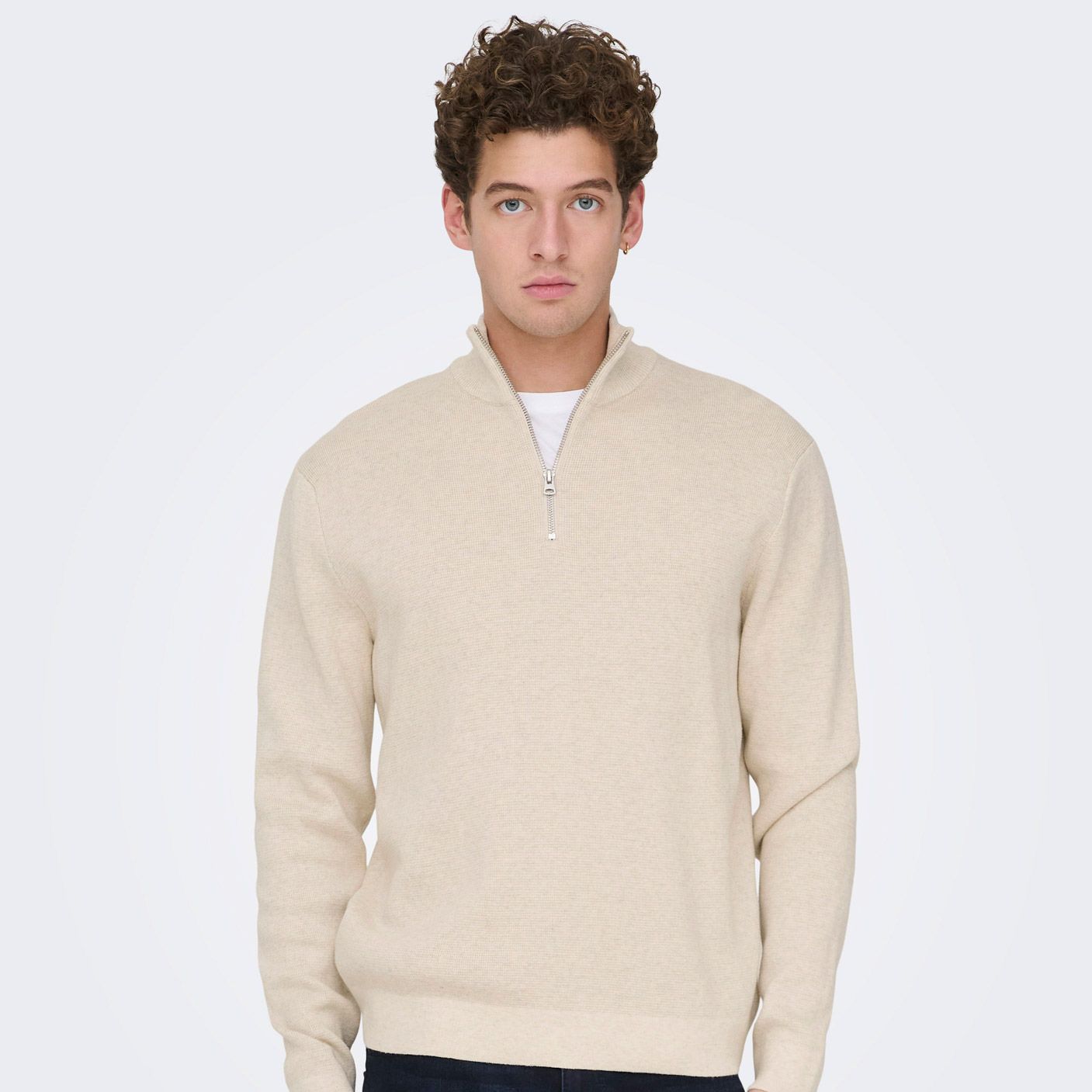 Only & Sons Sting Life Half Zip Sweater Heren