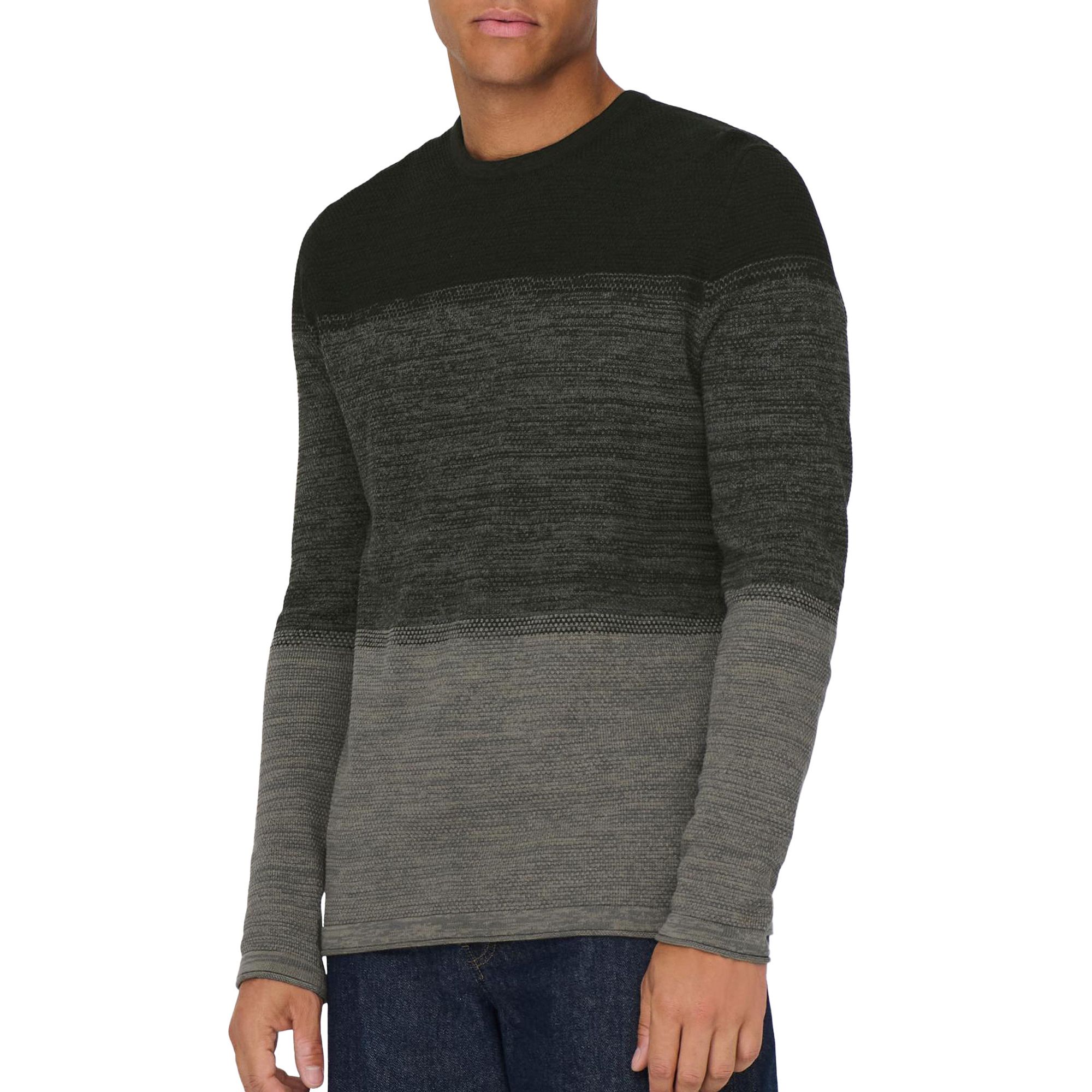 Only & Sons Panter Life 12 Struc Crew Knit Pullover Herren