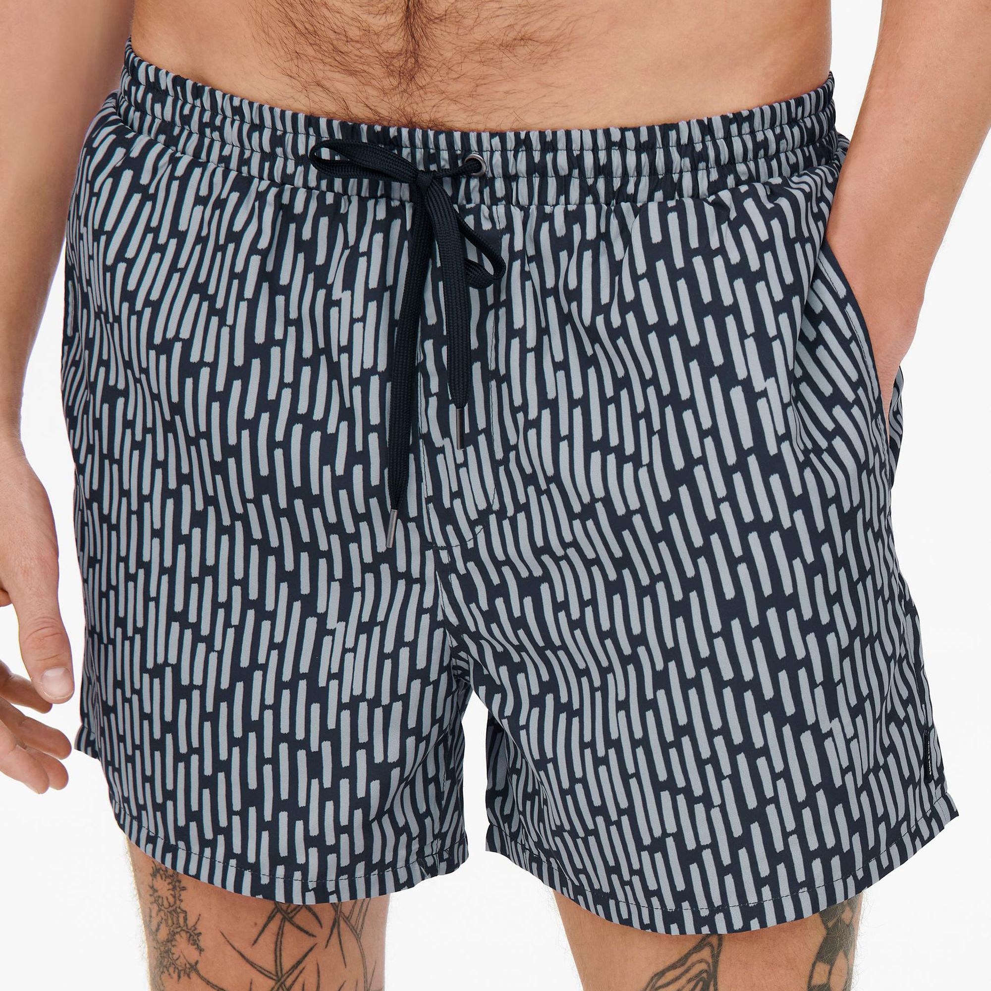Only & Sons Ted Stripe Print GW 1835 Zwembroek Heren
