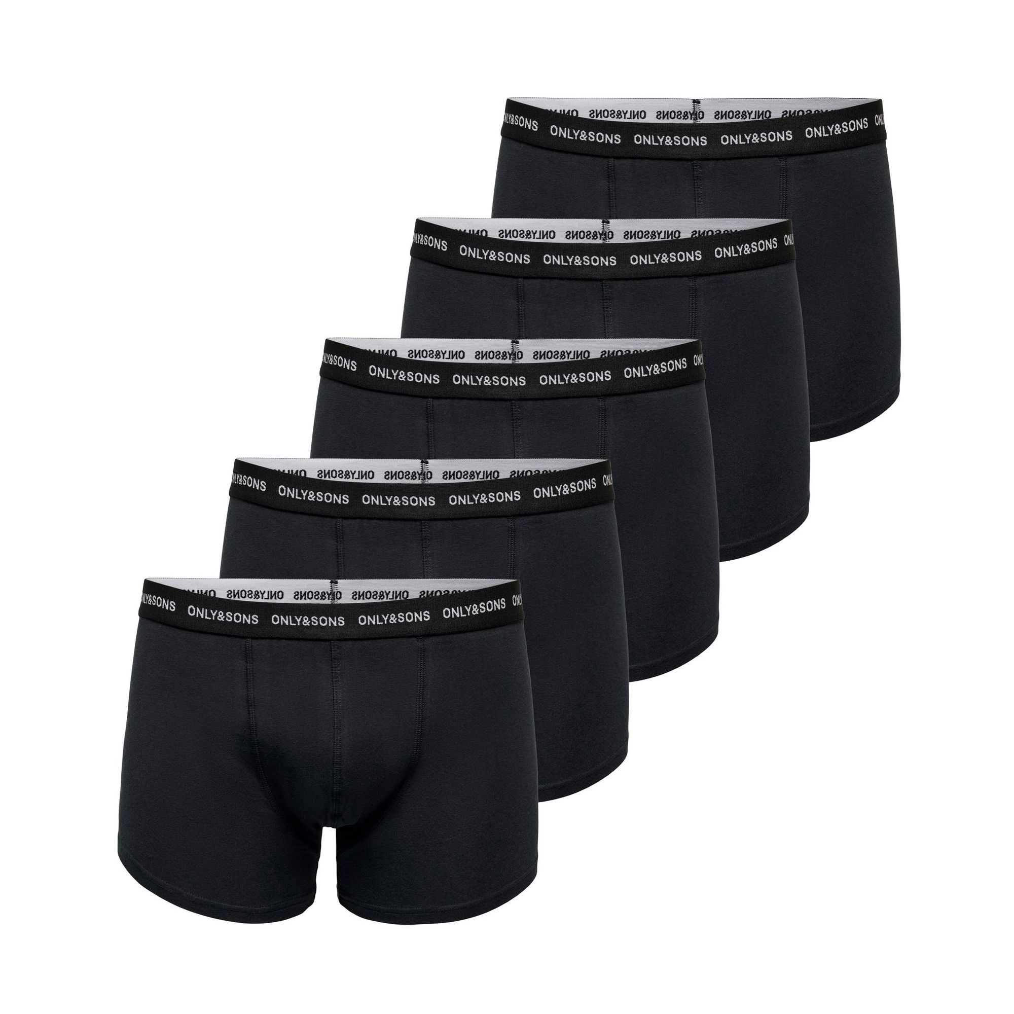 Only & Sons Kasper Solid Trunks Boxershorts Heren (5-pack)