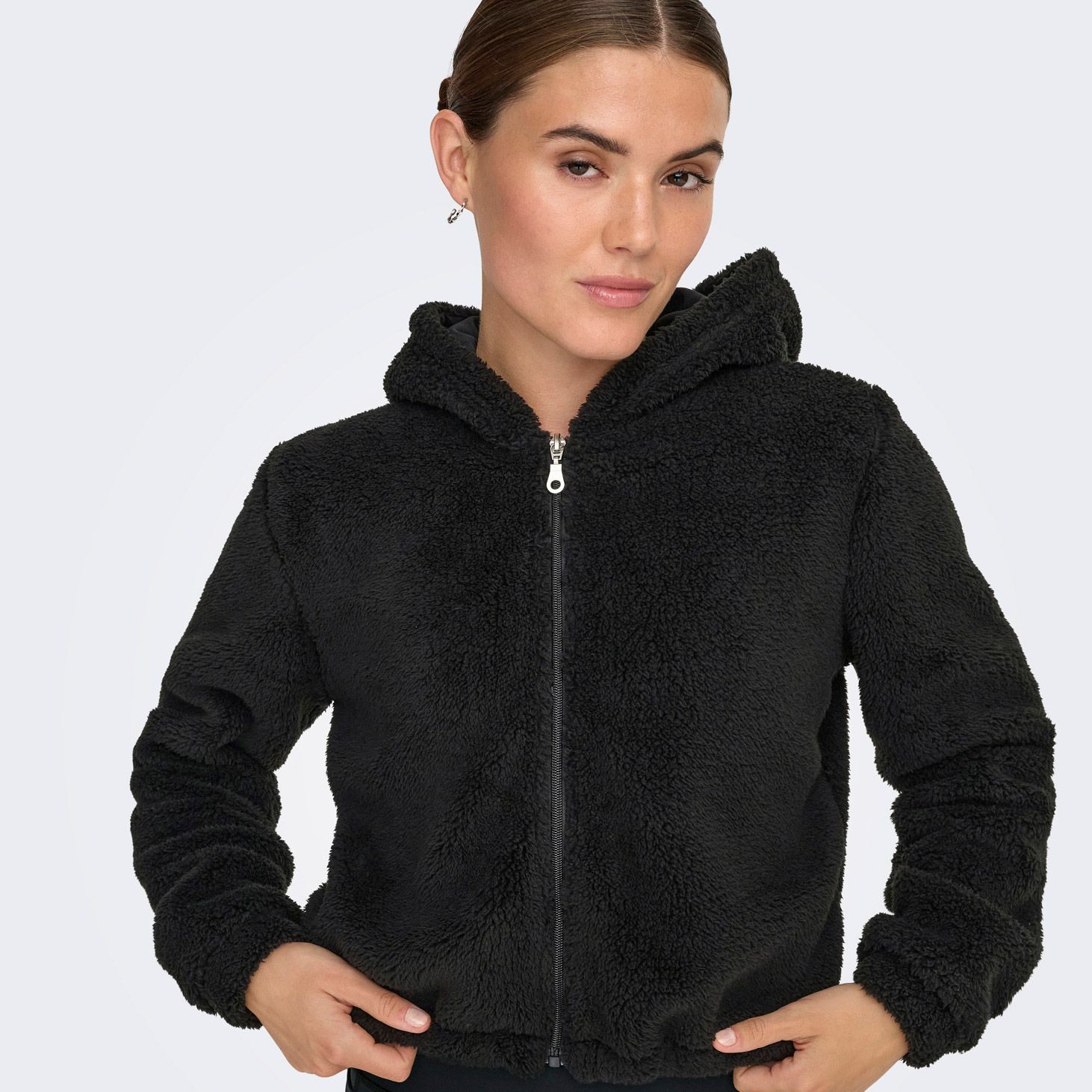 Only Play Cas-Fluf Hooded Short Vest Dames