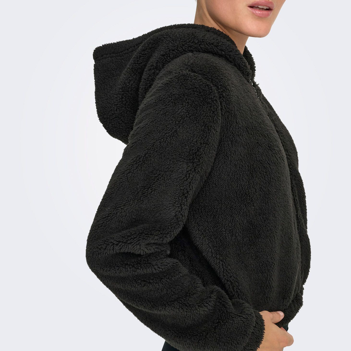 Only Play Cas-Fluf Hooded Short Vest Dames