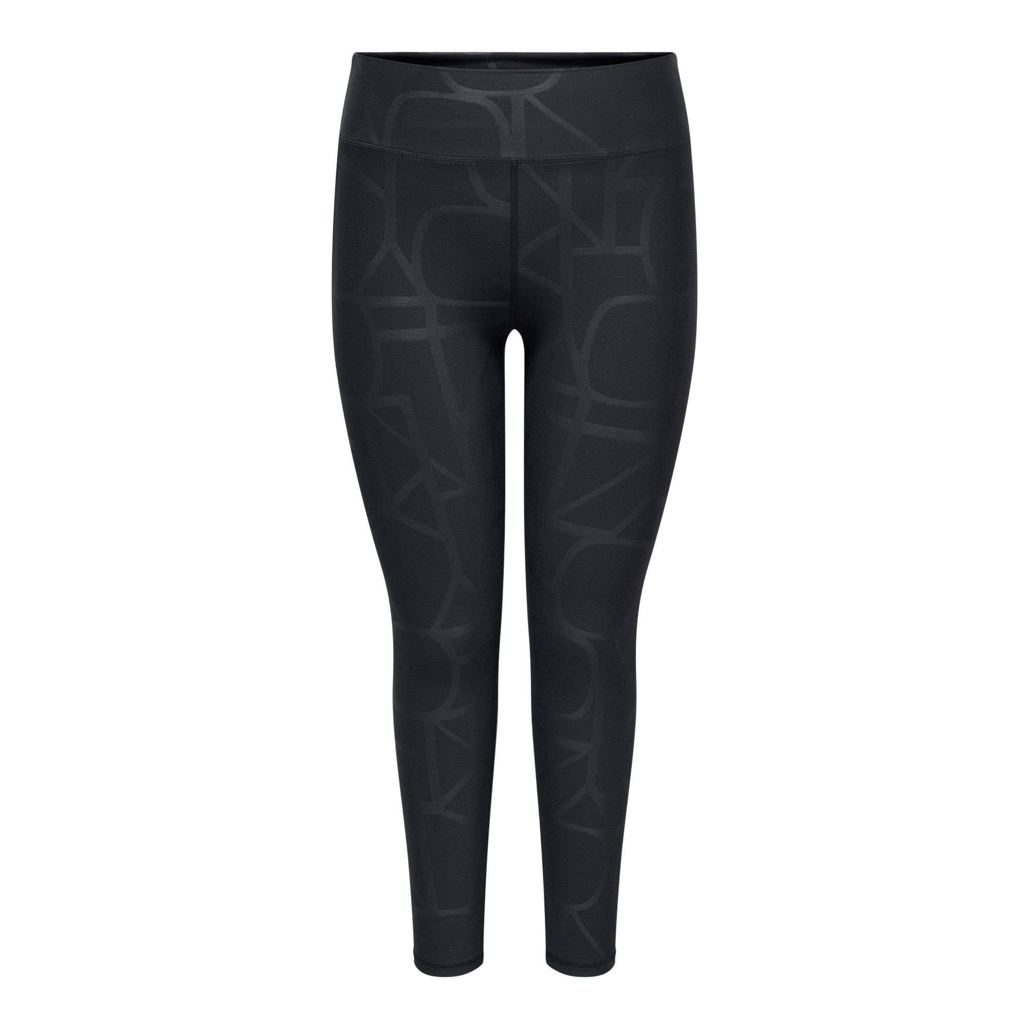 Only Play Font 2 Logo Skinny HW AOP Train Tight Dames (curvy)
