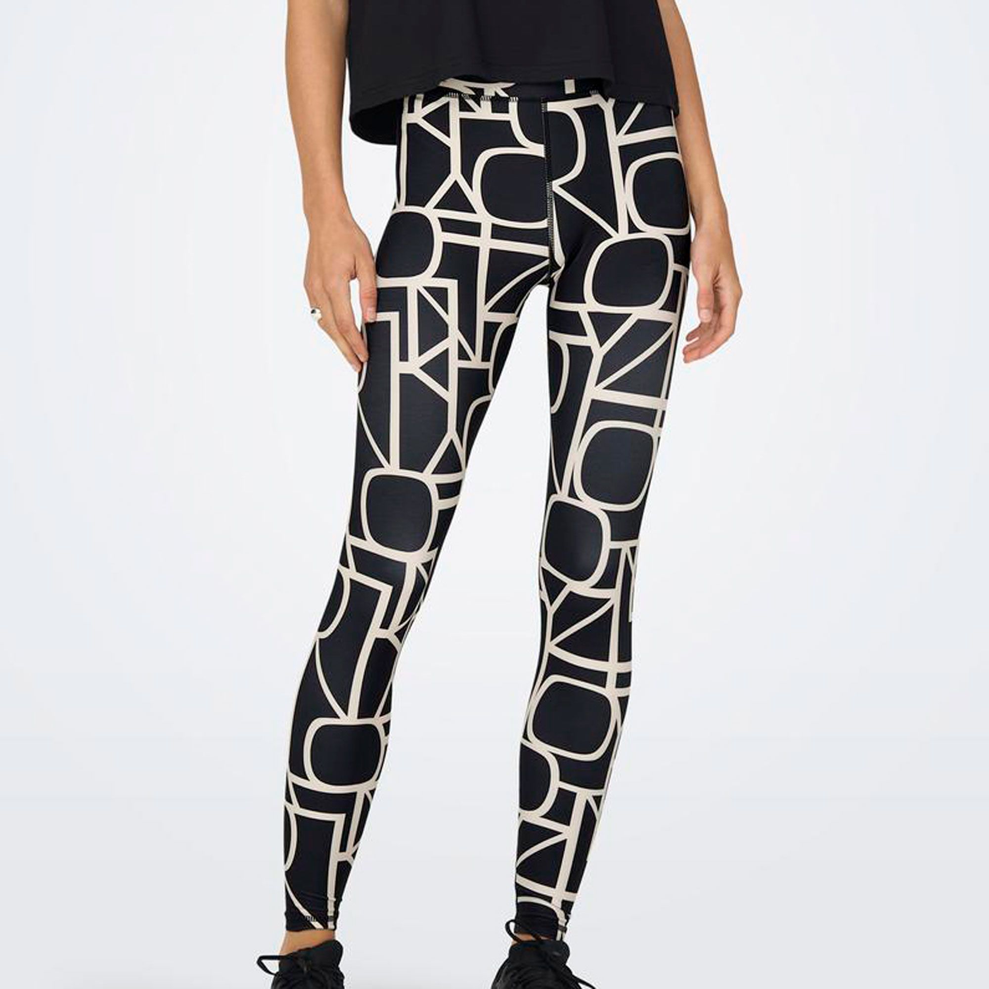 Only Play Font Logo High Waist Tight Dames