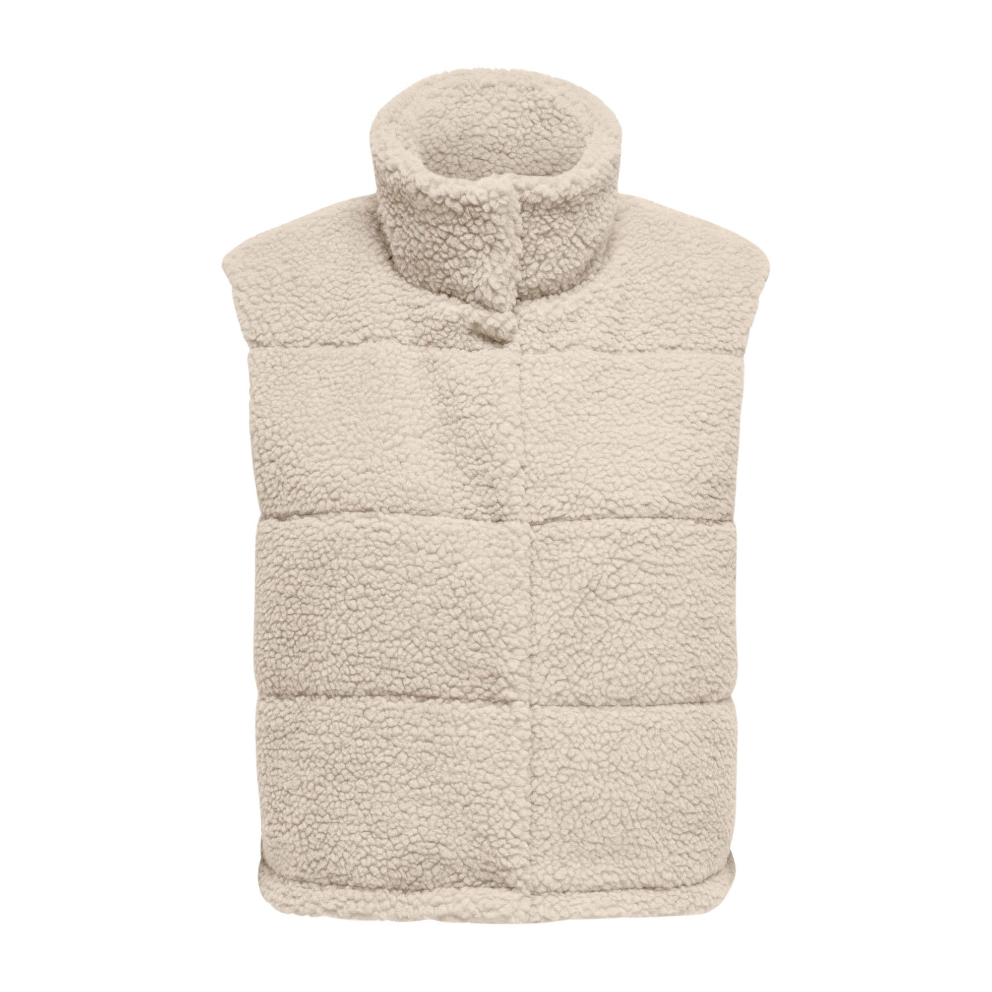 Gebroken wit NA-KD Bodywarmer TEDDY VEST