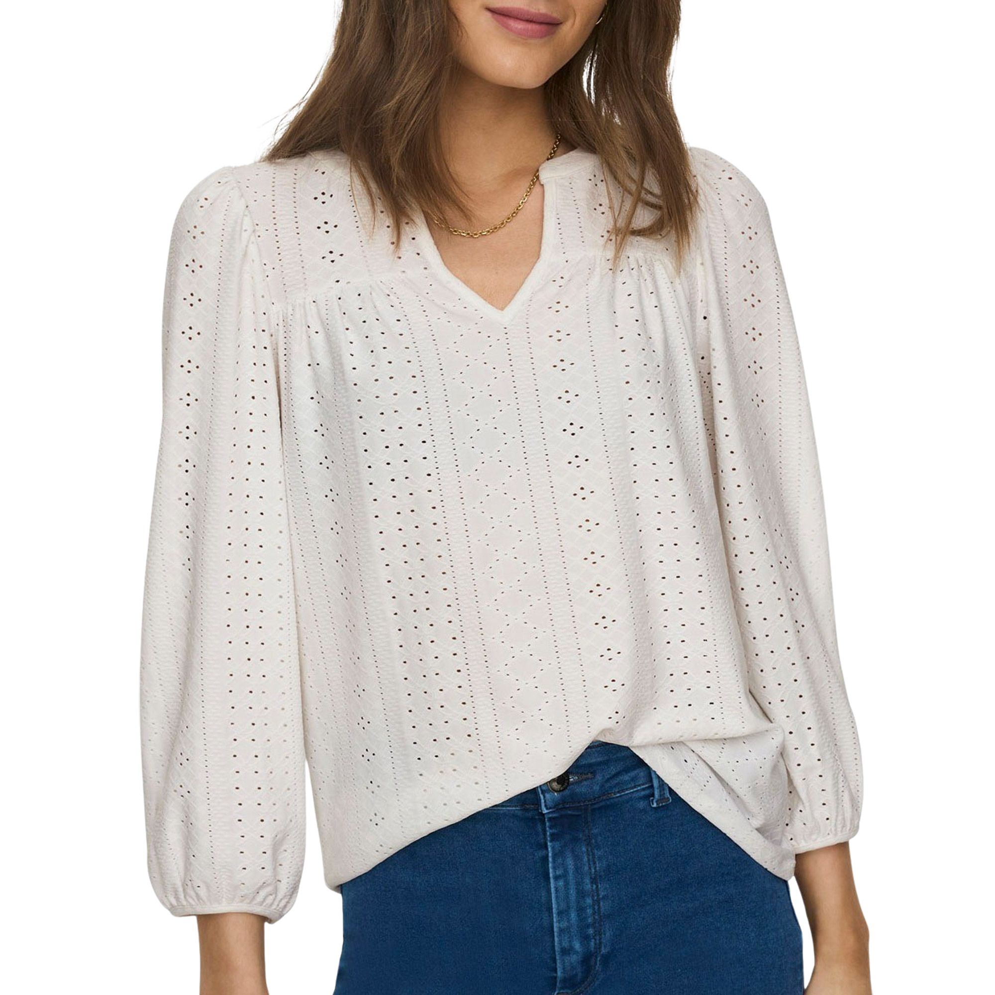 Only Sandra LS Split Blouse Dames