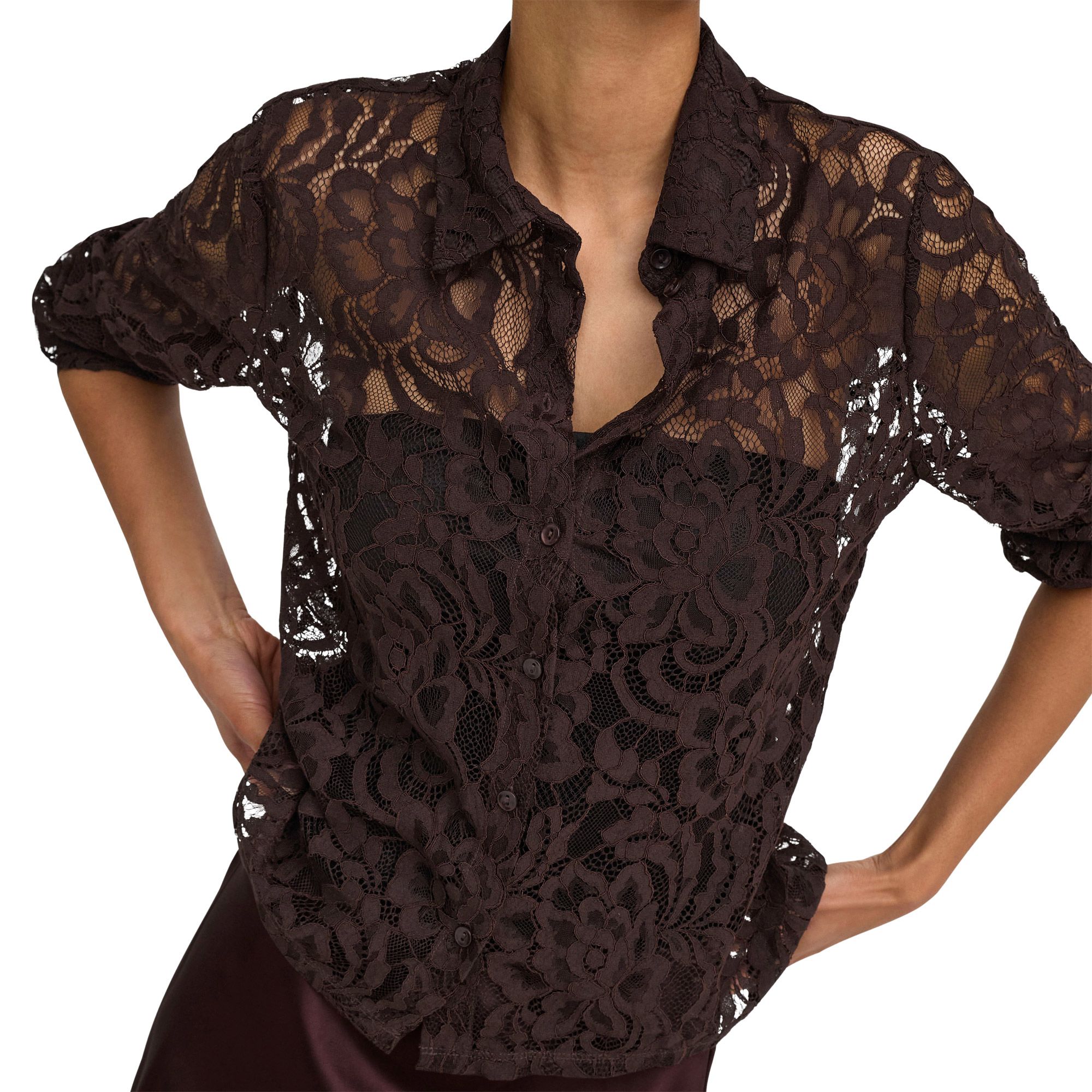 Only Birun Lace Blouse Dames