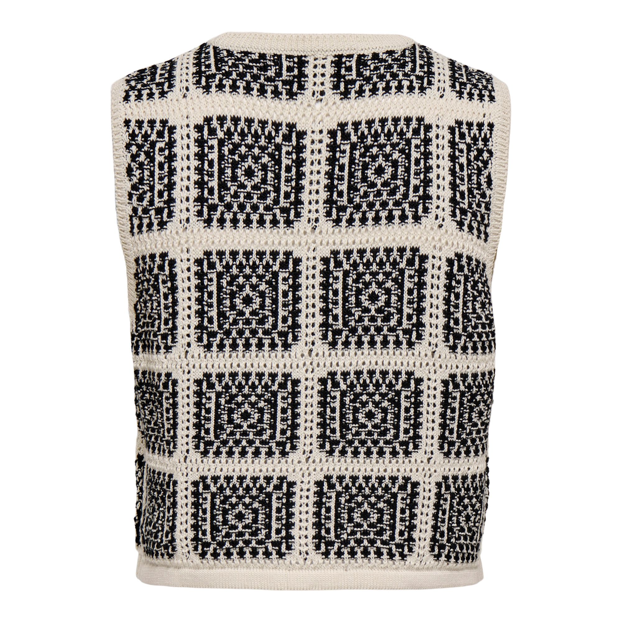 Only Loa SL String Crochet Knitted Gilet Dames