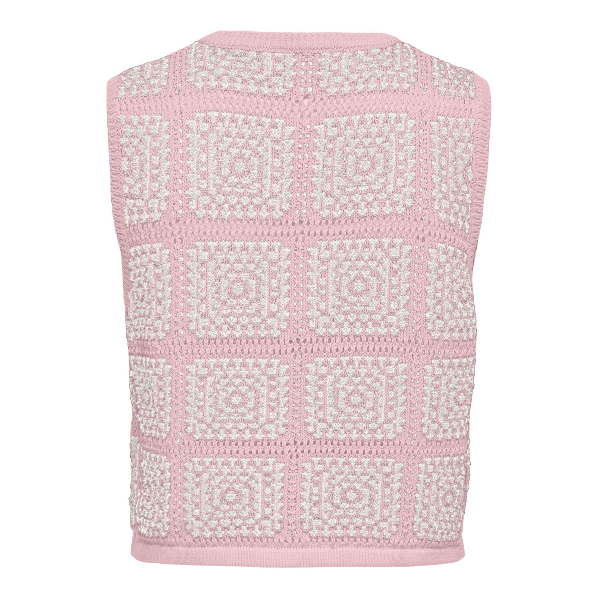 Only Loa SL String Crochet Knitted Gilet Dames