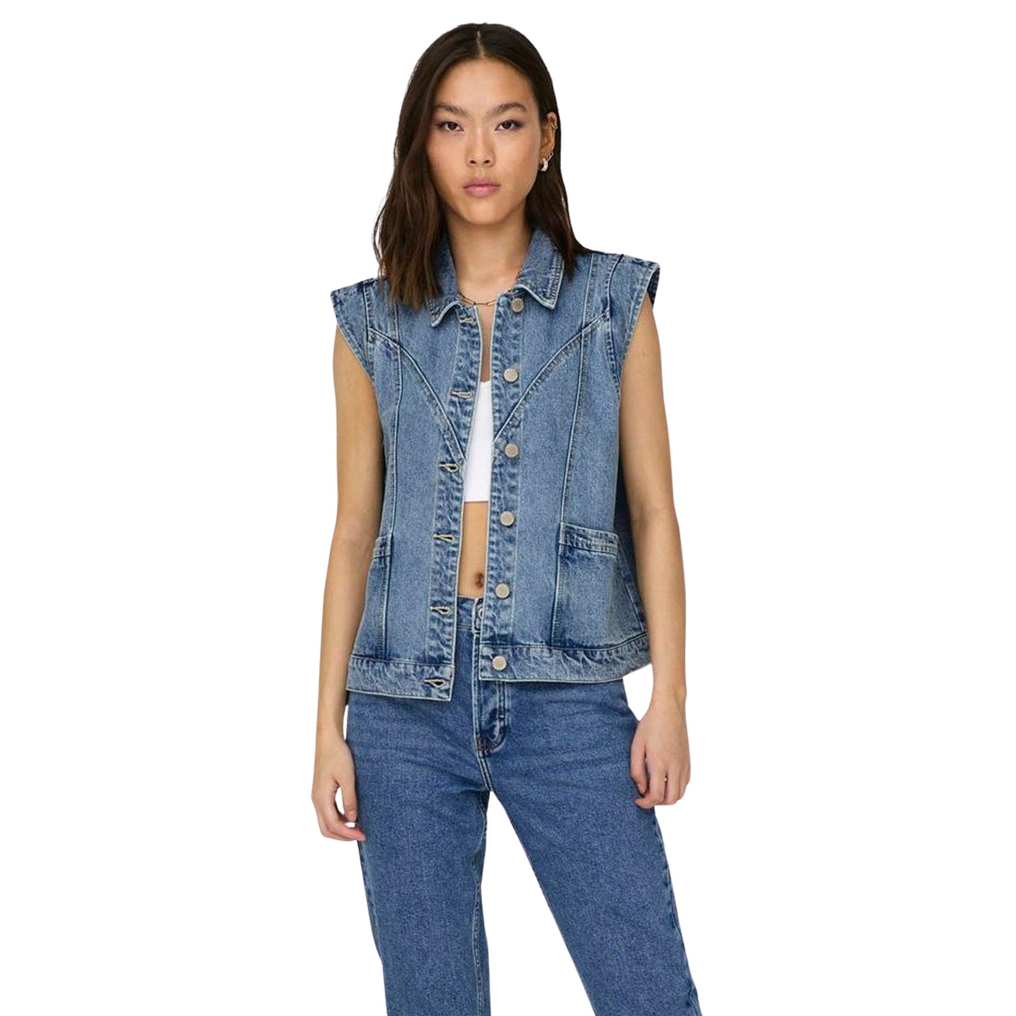 Only Kennedy Denim Gilet Dames