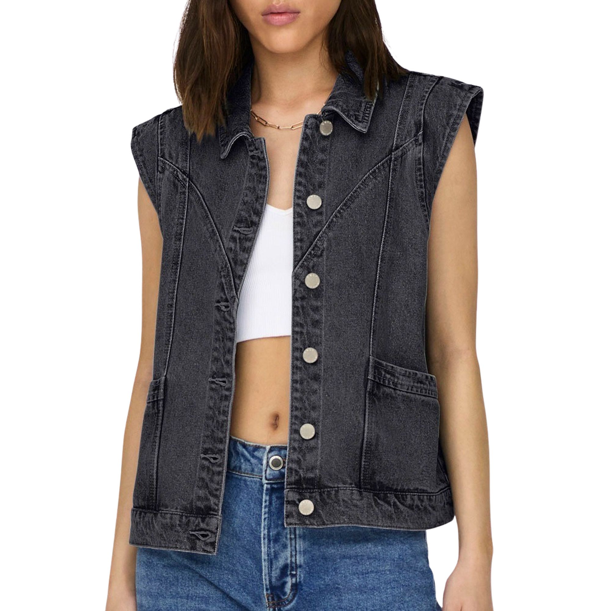 Only Kennedy Denim Gilet Dames