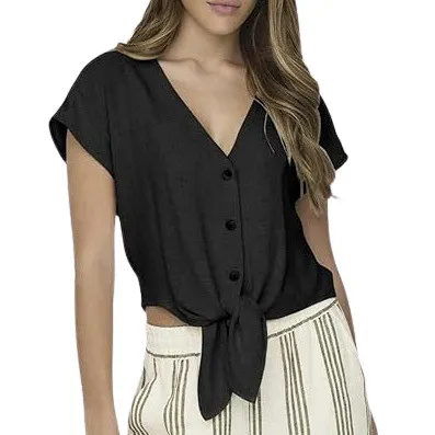 Only Siesta Knot Linnen Blouse Dames