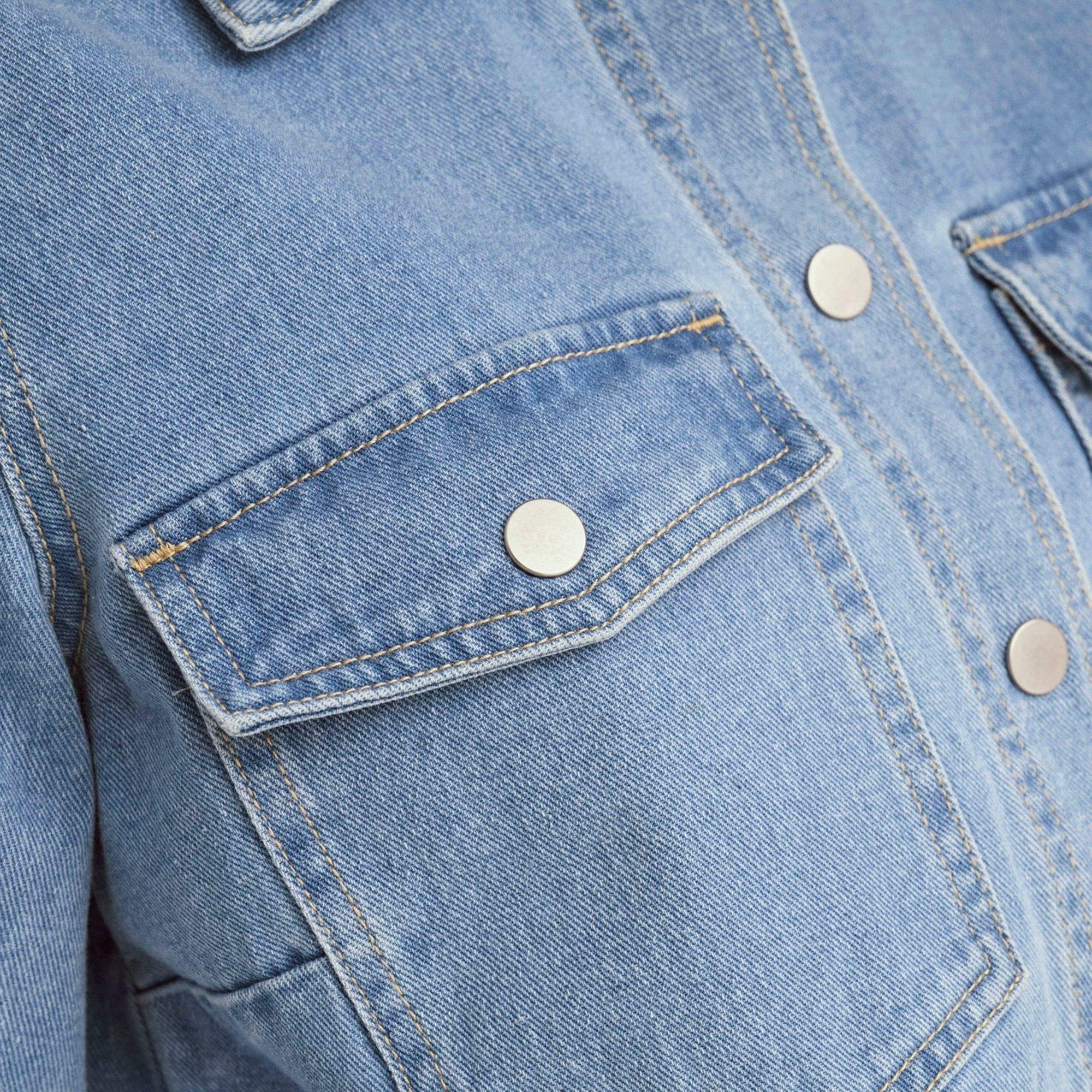 Only Belle SS Denim Blouse Dames
