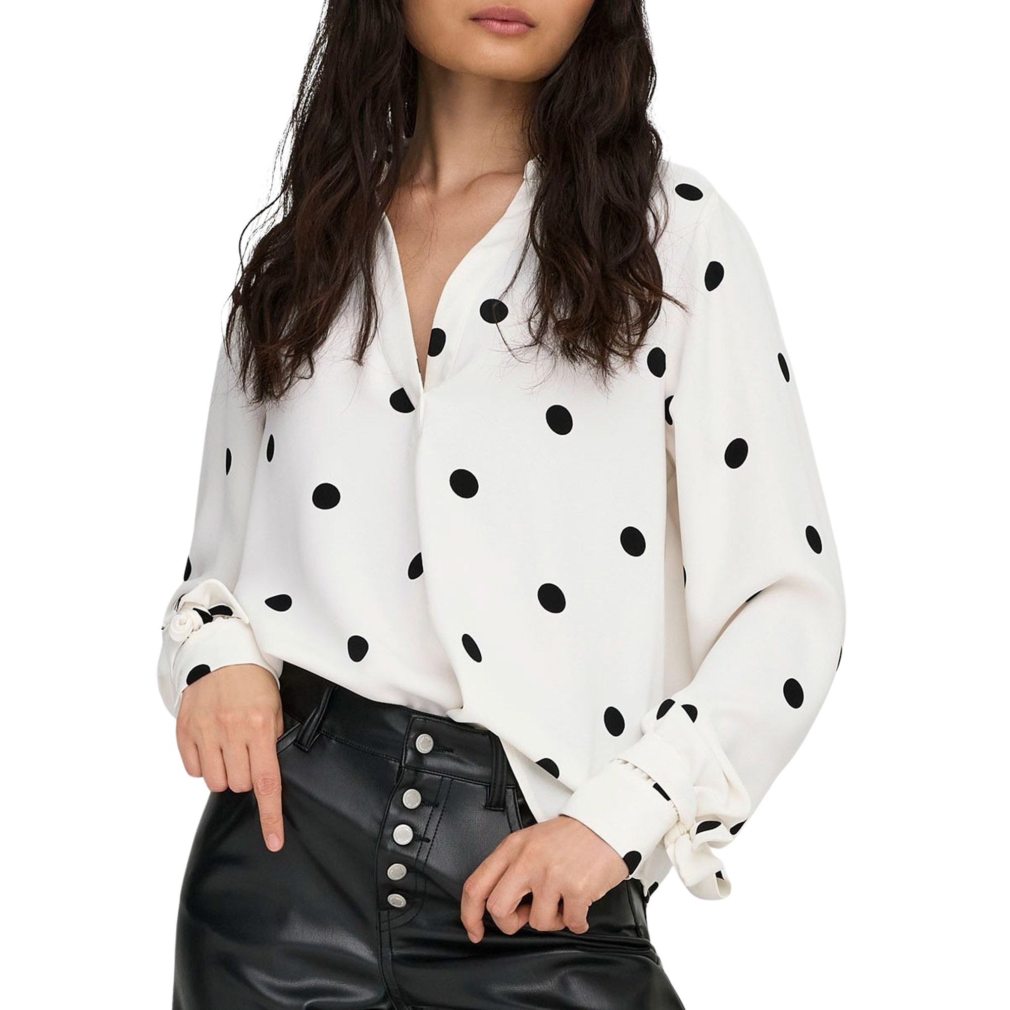 Only Belem LS Bow Blouse Dames