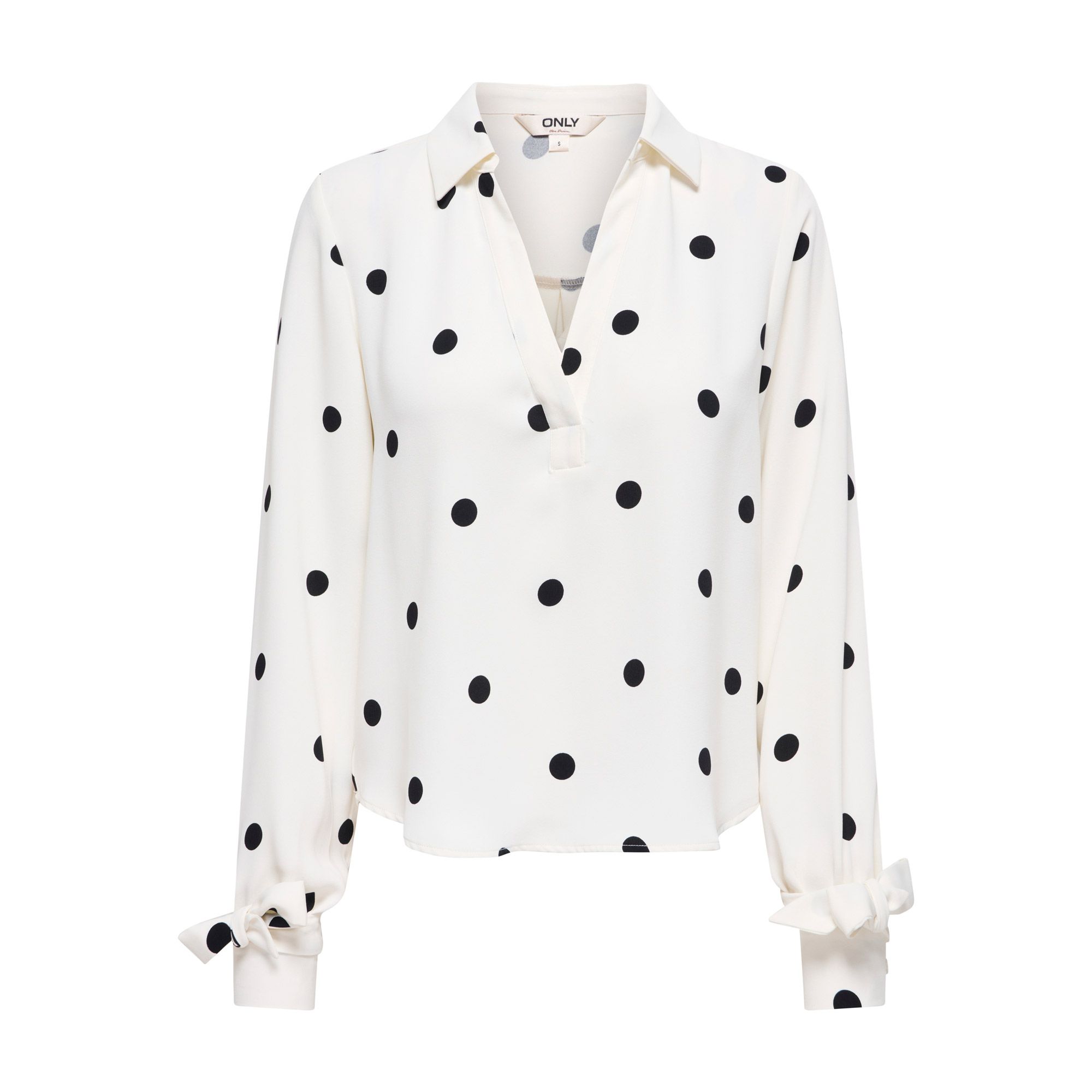 Only Belem LS Bow Blouse Dames