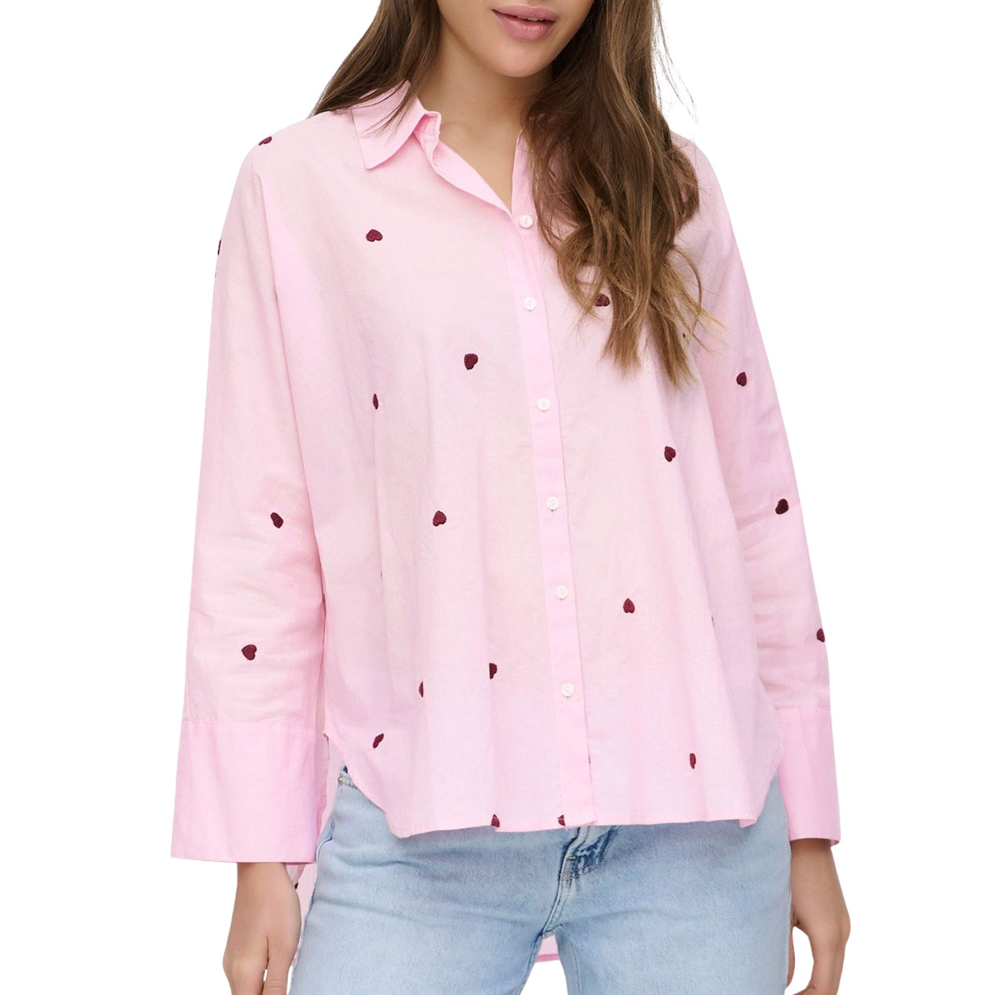 Only New Lina Grace LS Emb Blouse Dames