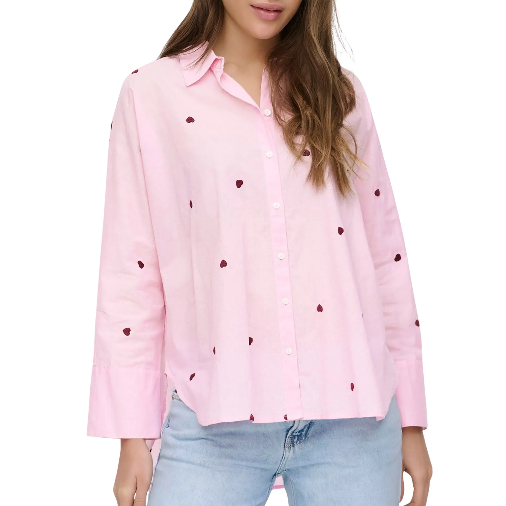 Only New Lina Grace LS Emb Blouse Dames