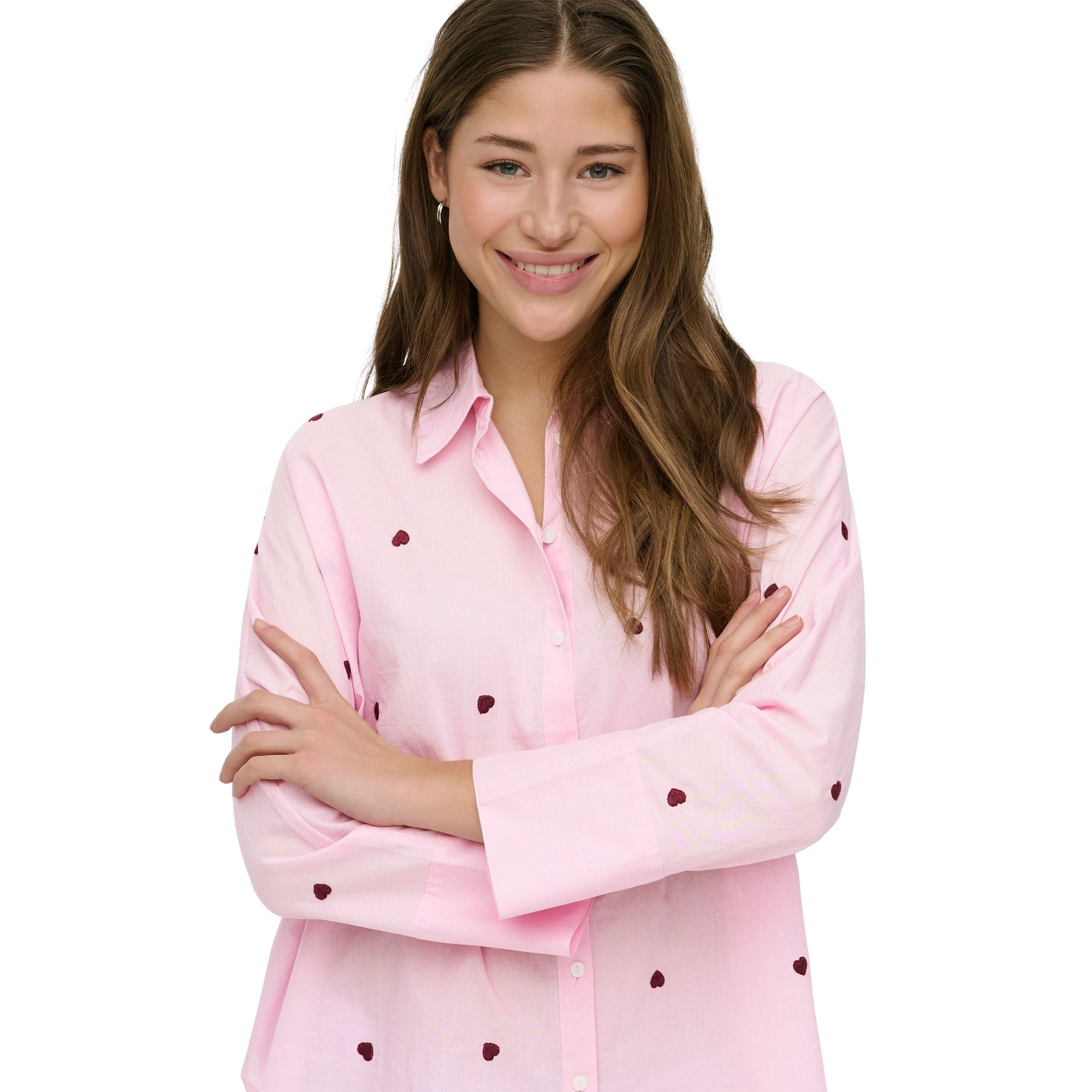 Only New Lina Grace LS Emb Blouse Dames