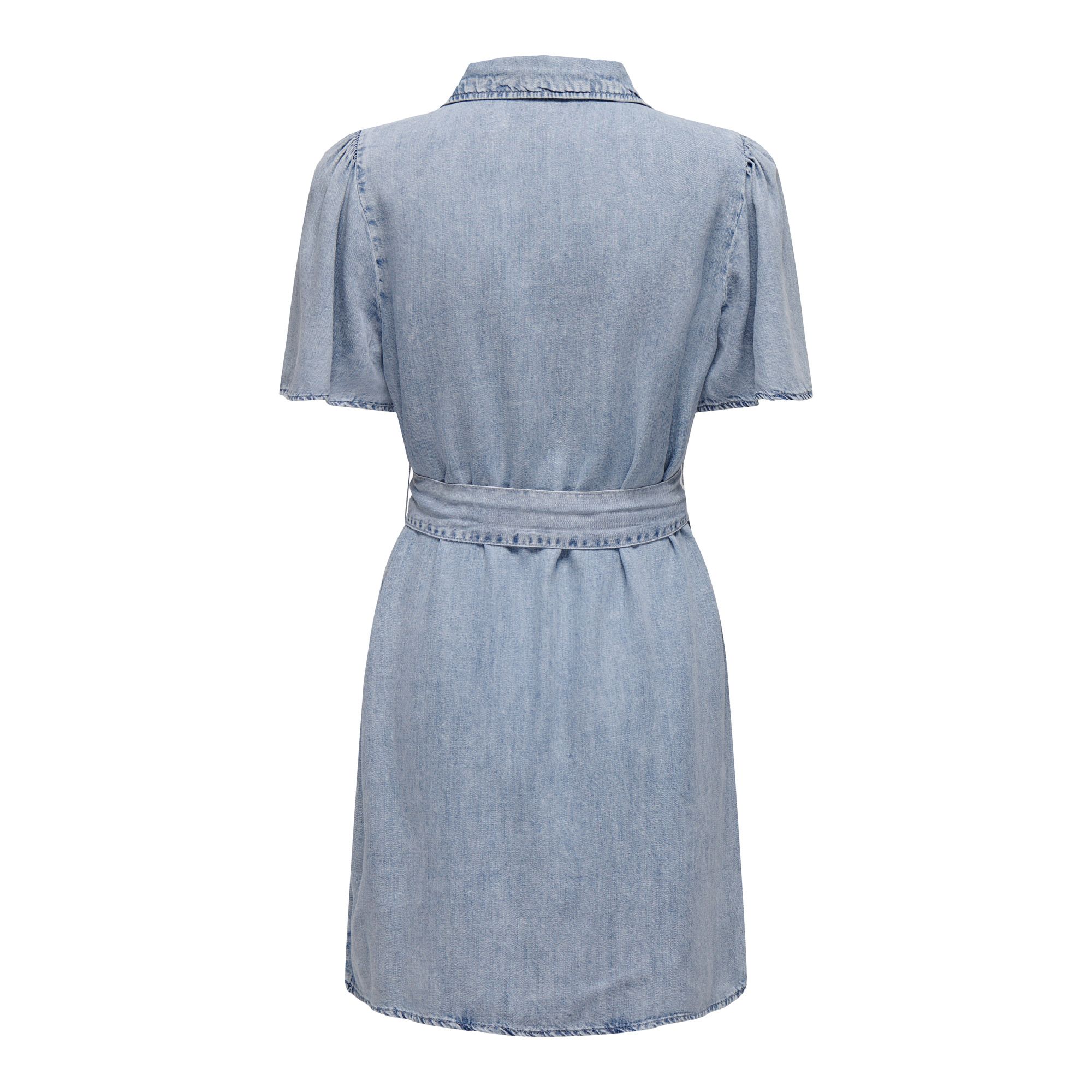 Only Helena Belted Denim Jurk Dames