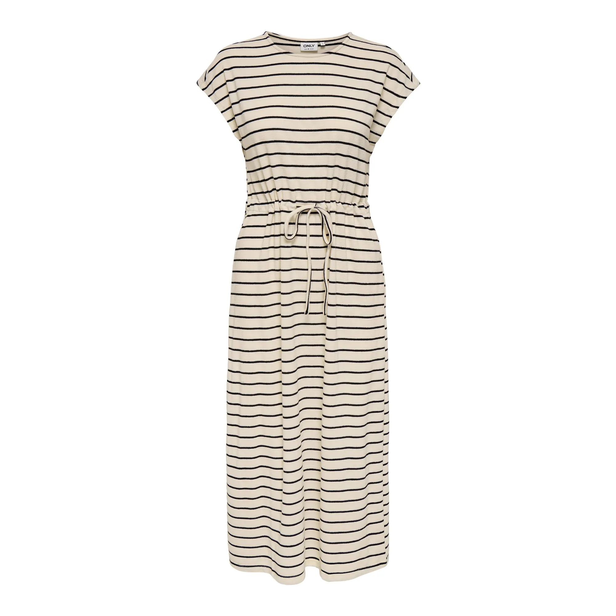 Lauren Ralph Lauren Midi-jurk van wol met ronde hals, model 'VORLEY' in marineblauw online kopen | P&C