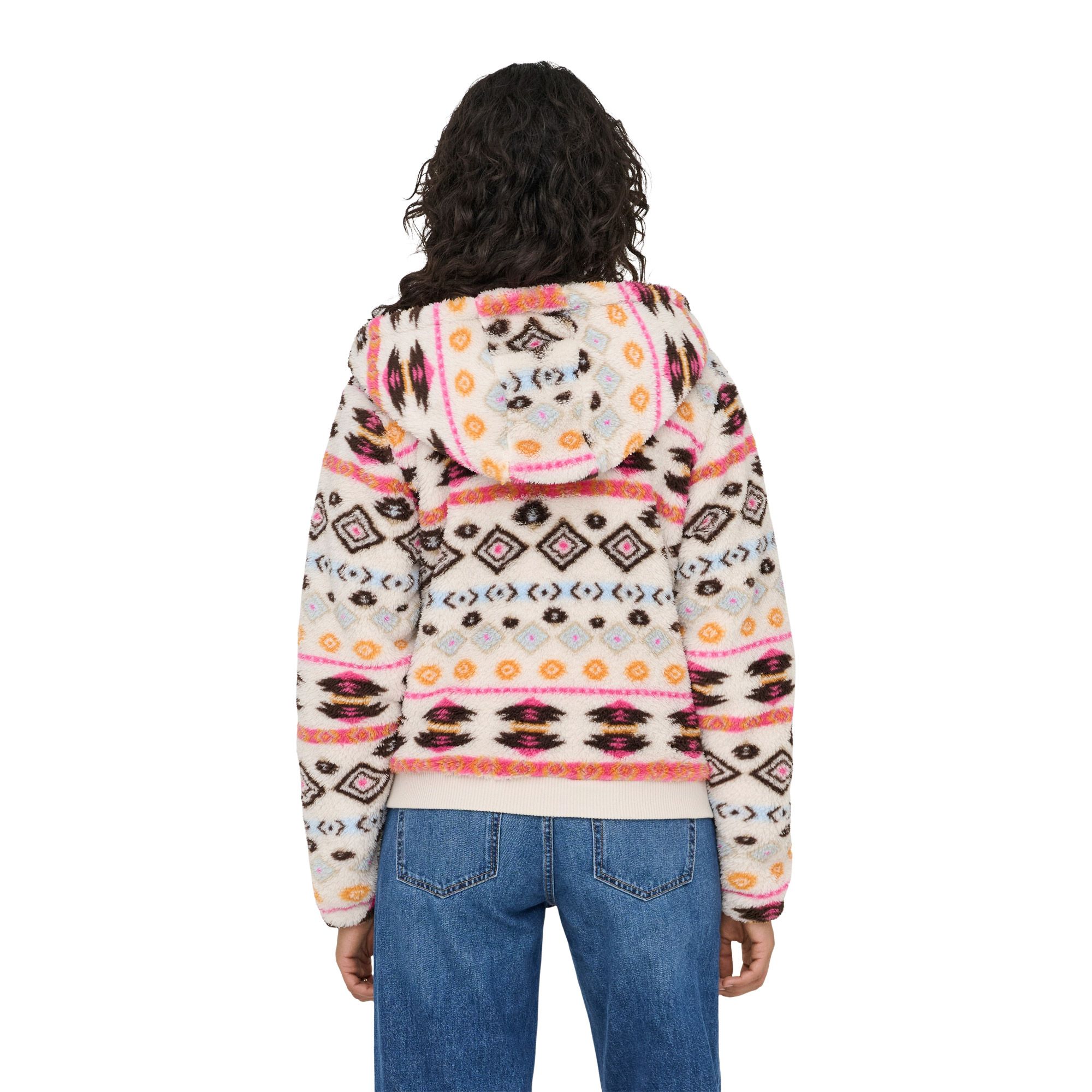 Veste polaire Only Anna Contact AOP Hooded Femmes