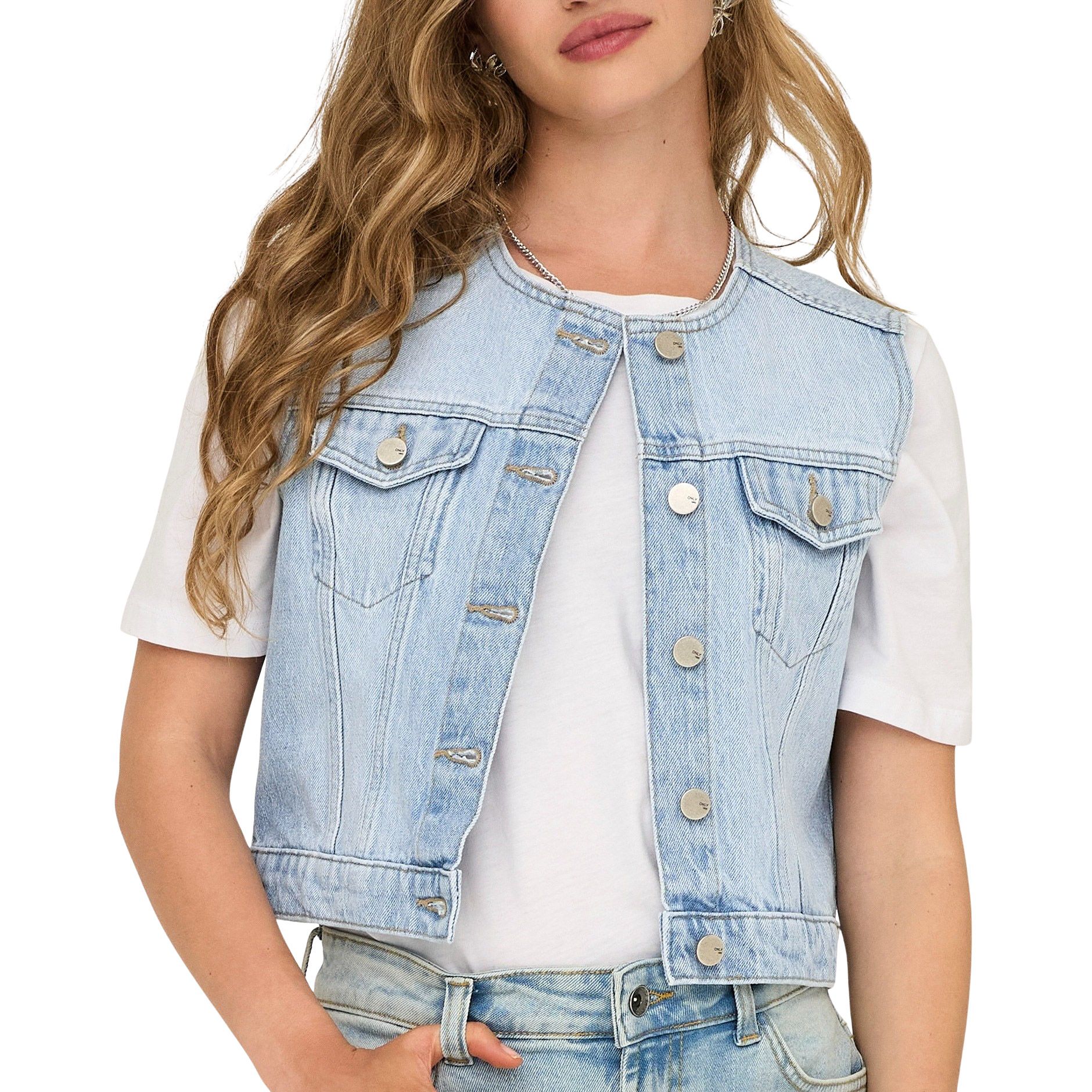 Seul Feliz Denim Gilet Dames