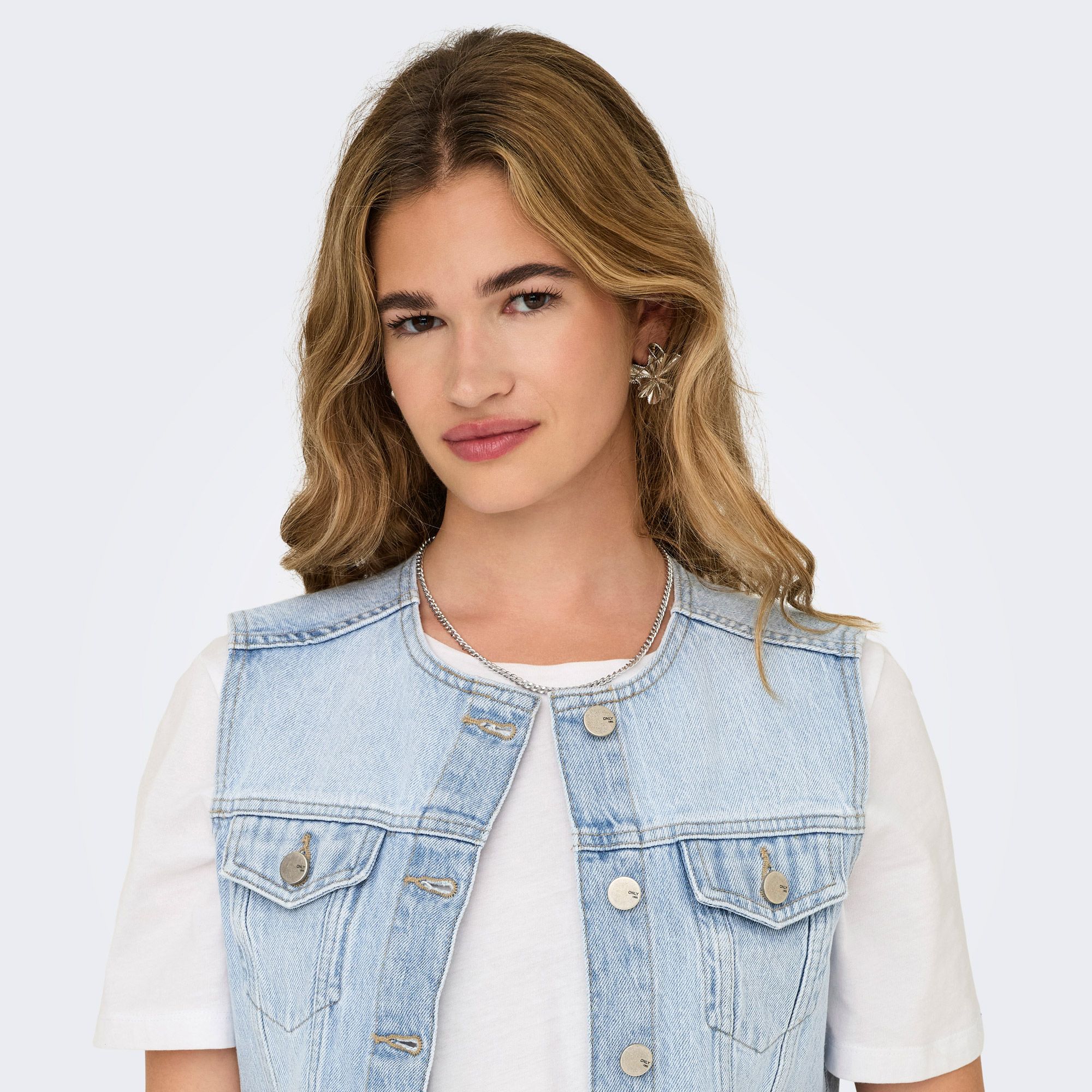 Seul Feliz Denim Gilet Dames