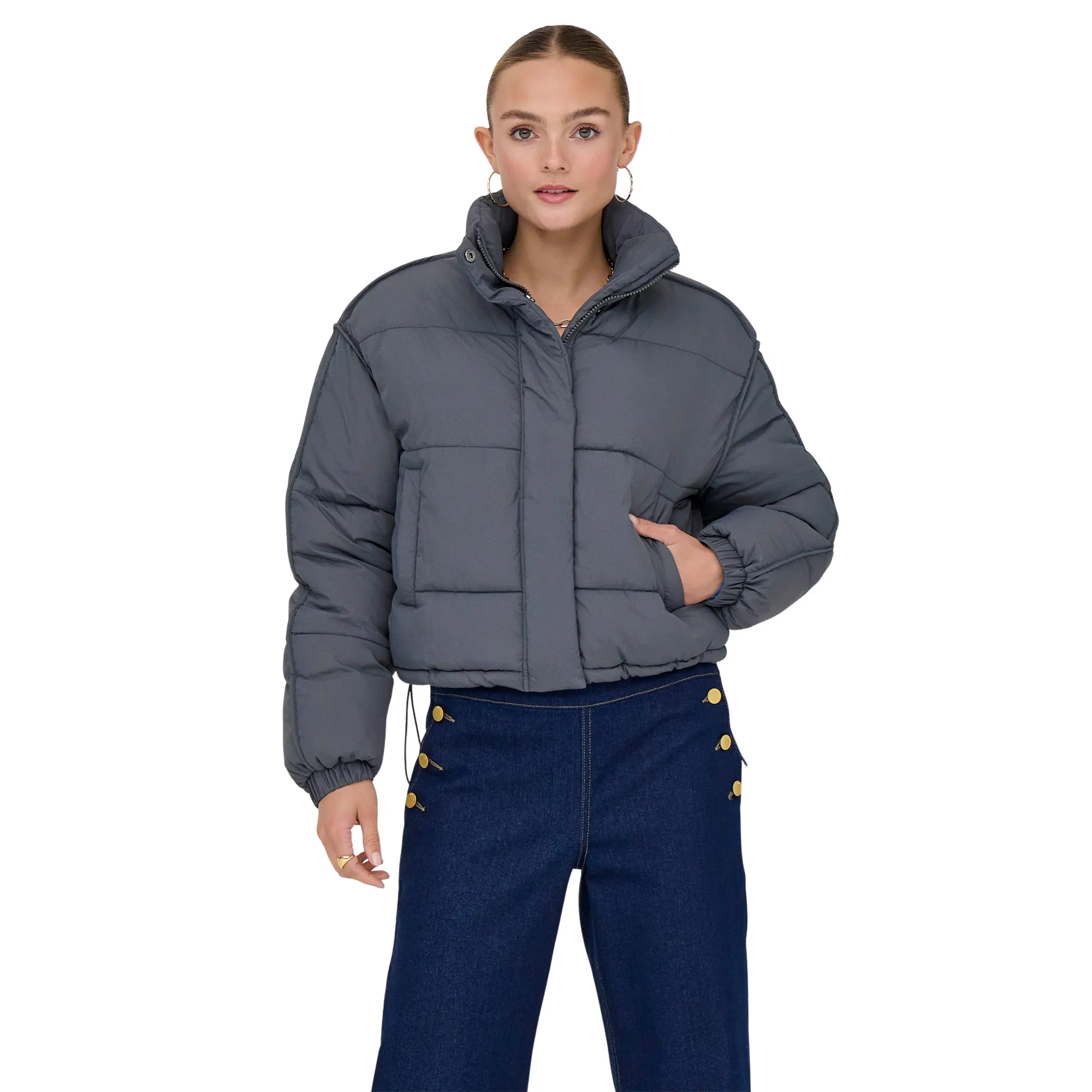 Only Lellie Short Puffer Winterjas Dames